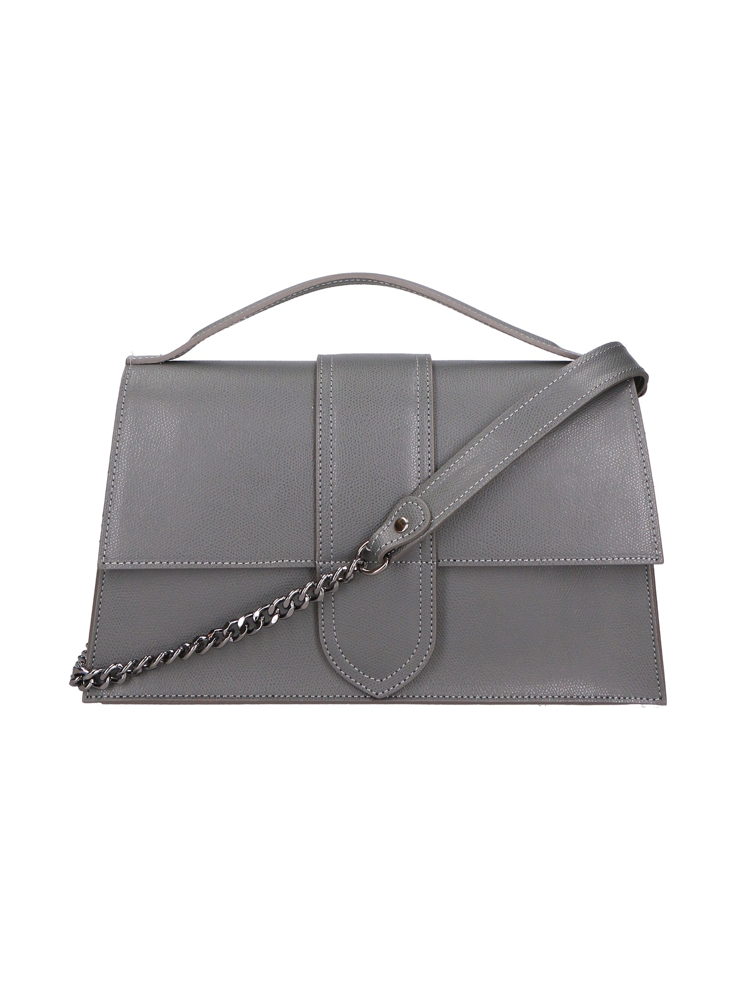Lina Borsa a mano da donna Vera pelle 06517-GRIGIO Chiara Ferretti