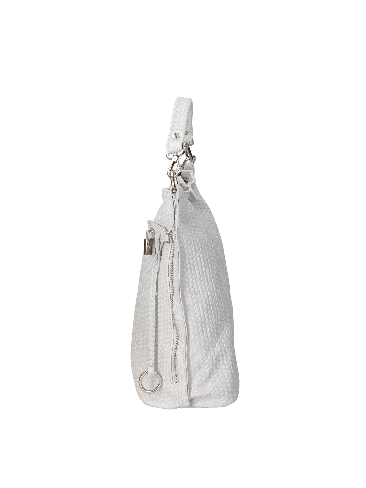 Elga Borsa a spalla da donna Vera pelle 80051-GRIGIO Chiara Ferretti