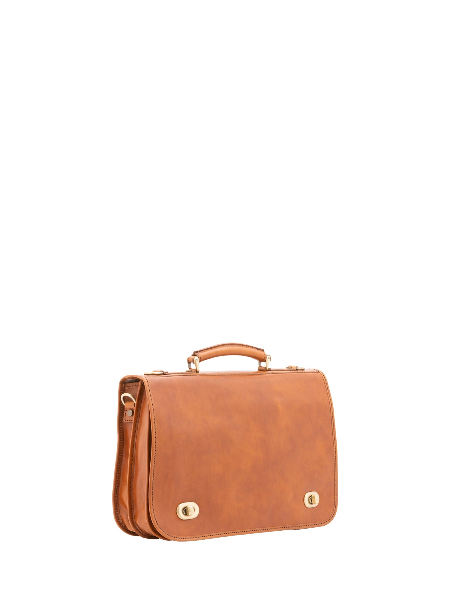 Borsa a mano unisex in vera pelle Made in Italy 4512-MIELE Alessia Firenze
