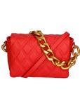 Adriana Borsa a mano da donna Vera pelle 04539-S58 ROSSO FUOCO Chiara Ferretti