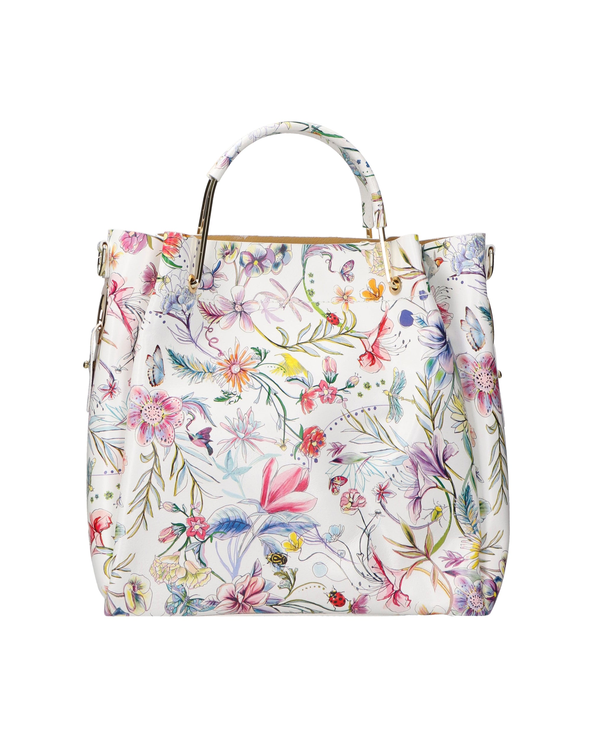Zeffira Borsa a mano da donna 100% pelle 36003-FIORE-3 Chiara Ferretti
