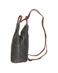 Erika Zaino da donna in vera pelle Casual 80072-GRIGIO-MARRONE Chiara Ferretti