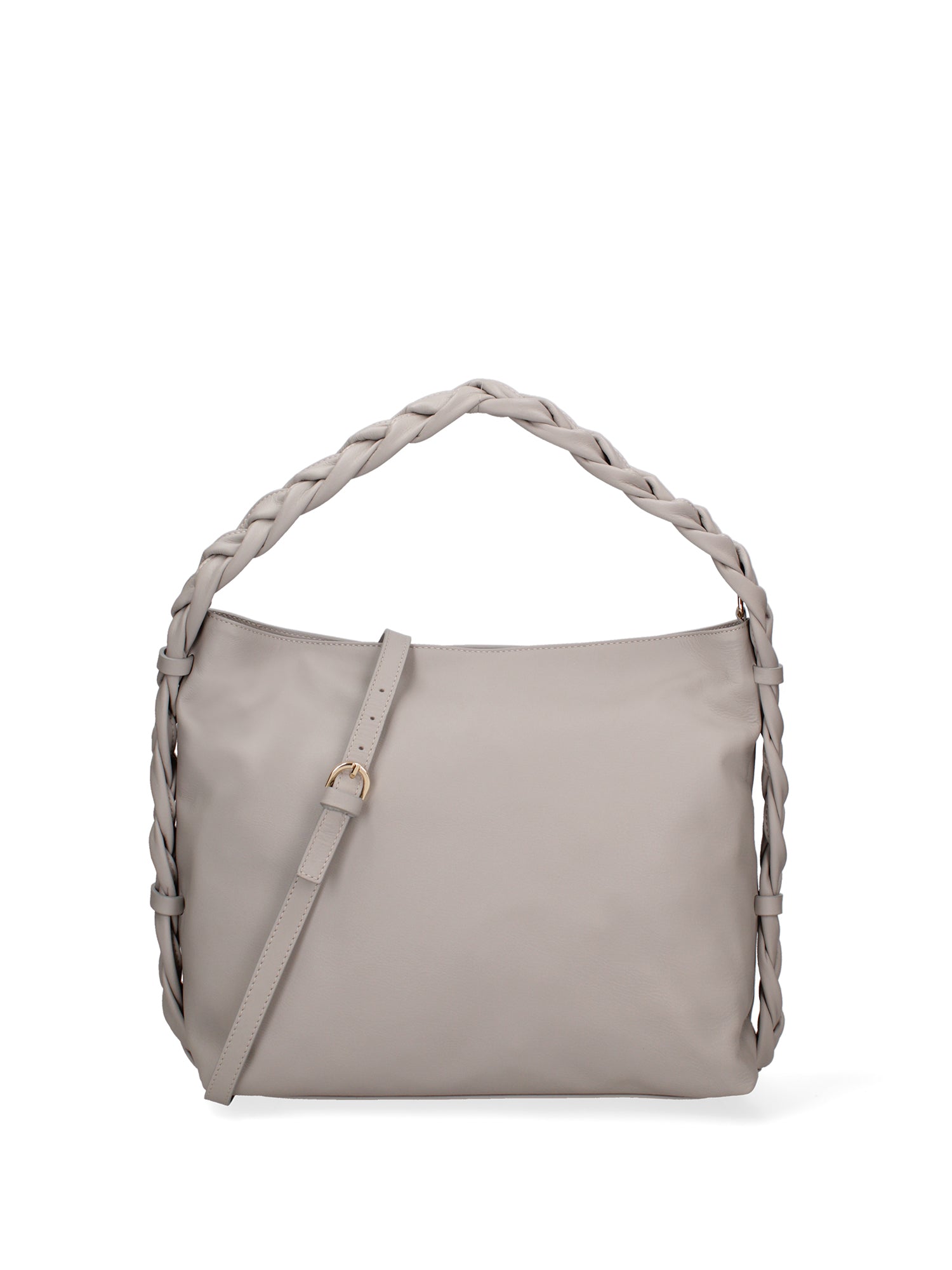 Damen-Schultertasche aus echtem Leder, hergestellt in Italien, 31 x 26 x 12 cm