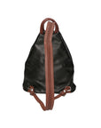 Erika Zaino da donna in vera pelle Casual 80072-NERO-MARRONE Chiara Ferretti