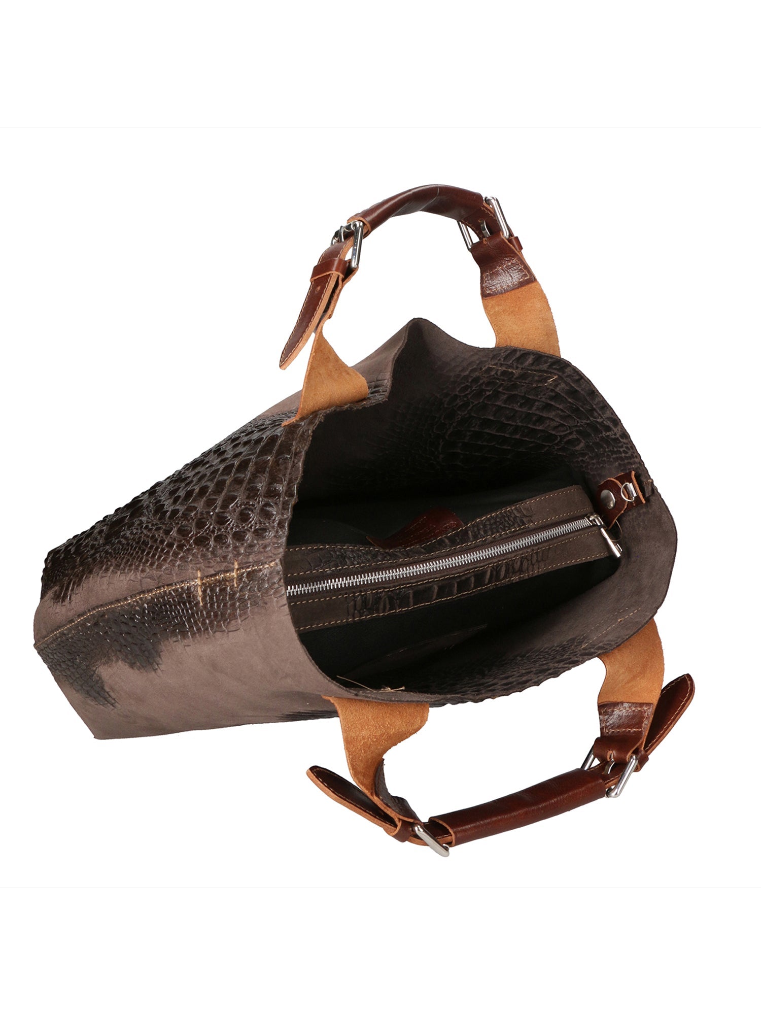 Eufemia Borsa a spalla da donna Pelle Croco Stampata 9007 1-T.MORO Chiara Ferretti