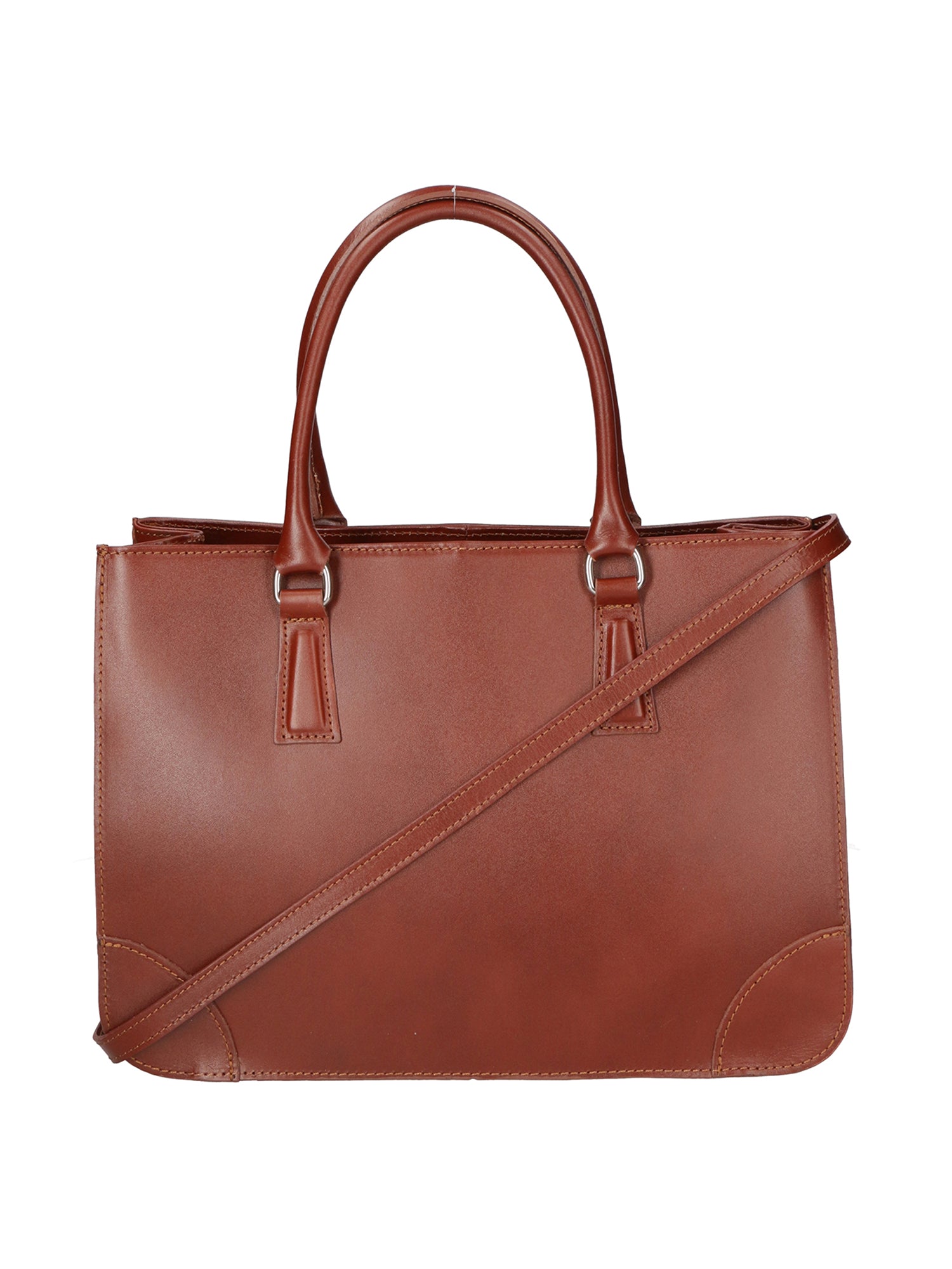 Fiorenza Borsa a mano da donna Vera pelle 9113-MARRONE BROWN Chiara Ferretti