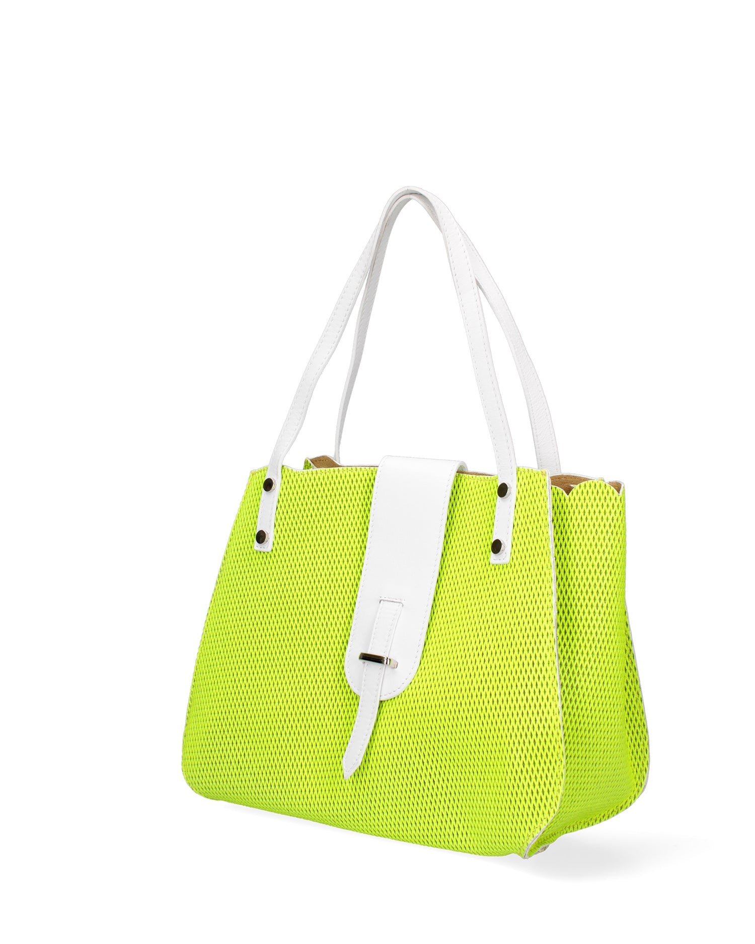 Borsa a spalla da donna In Vera pelle Made in Italy 32x26x13 cm