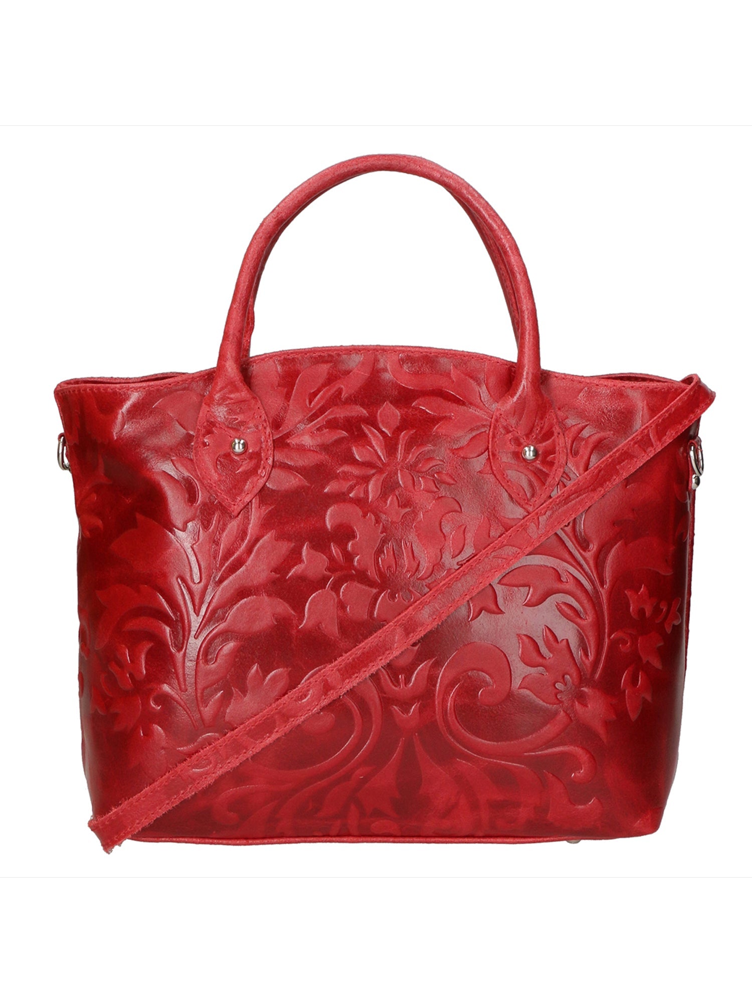 Enza Borsa a mano da donna Vera pelle 8007023FBG-023 ROSSO Chiara Ferretti
