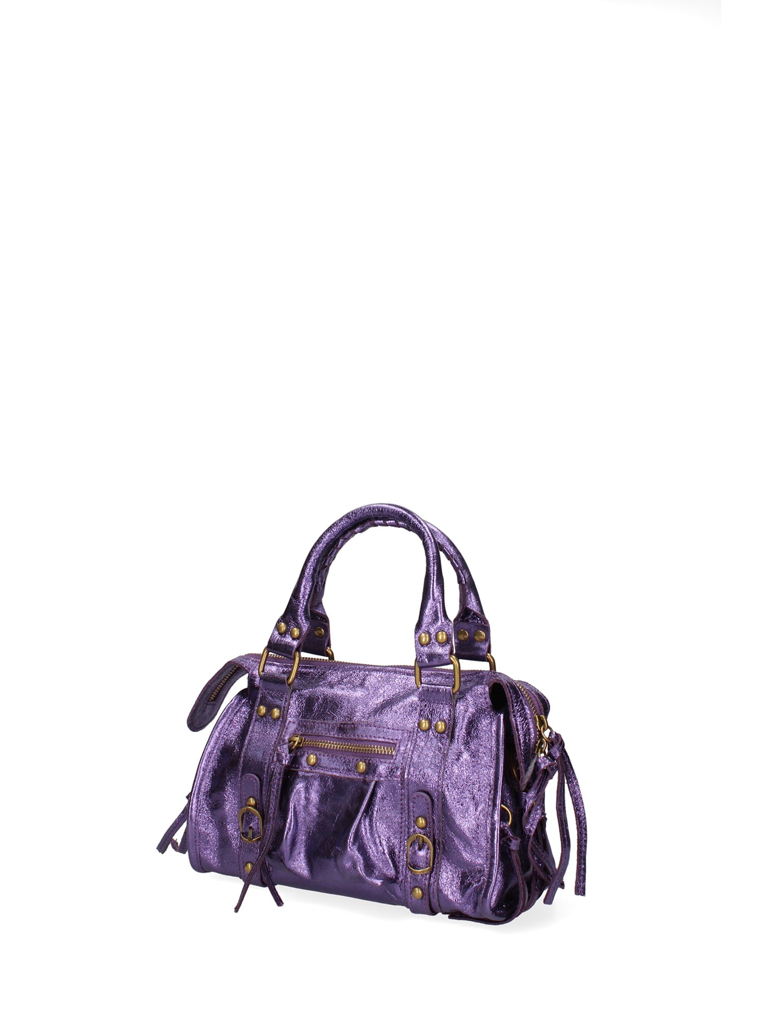 Solara Borsa a spalla da donna Vera pelle 06091 LM-L013 VIOLA Chiara Ferretti