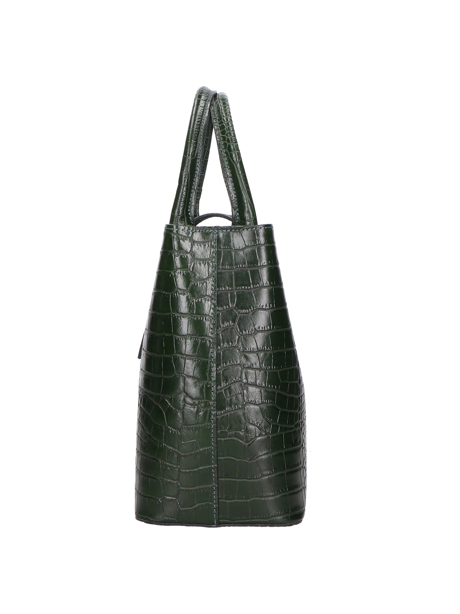 Letizia Borsa a mano da donna Pelle stampata croco 06542-VERDE SCURO Chiara Ferretti