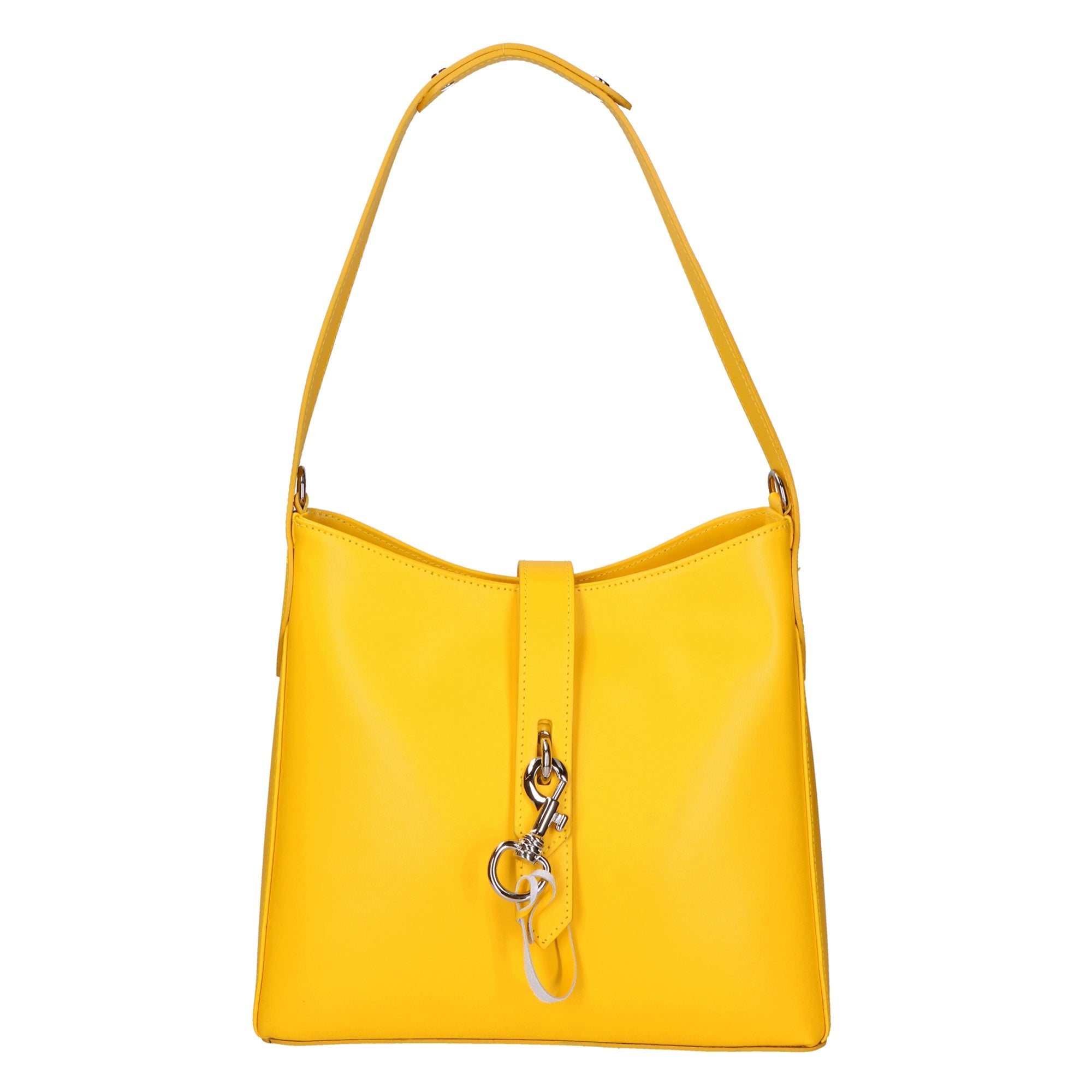 Imma Borsa a spalla da donna 100% pelle 05917-B04 GIALLO Chiara Ferretti