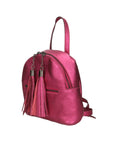 Morgana Damenrucksack aus echtem Leder, hergestellt in Italien, 16 x 17 x 5 cm