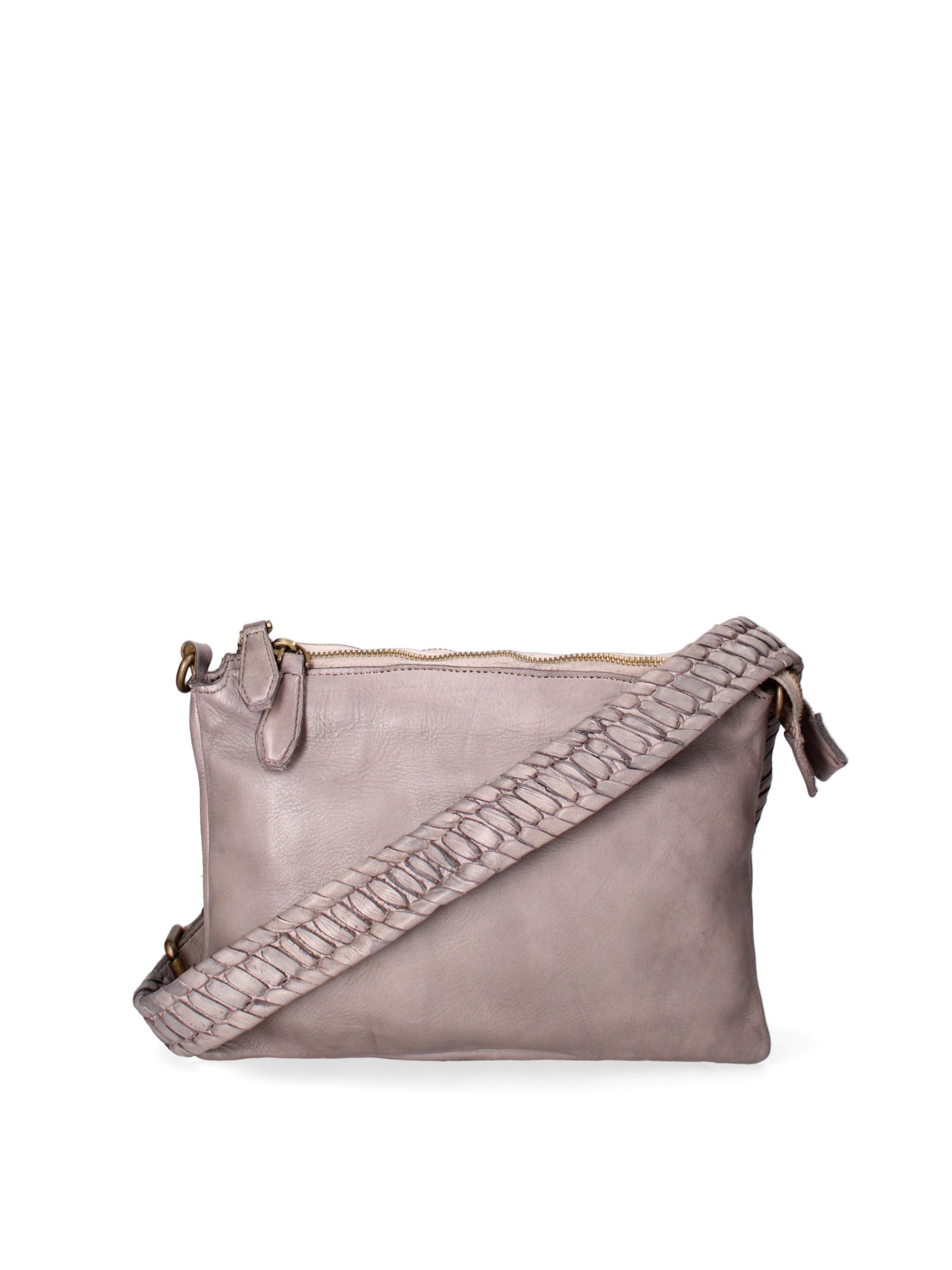 Lucca Borsa a tracolla da donna Vera pelle 1001-D16 GRIGIO Chiara Ferretti