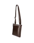 Flaviana Borsa a tracolla unisex Vera pelle 9117-TMORO DARK BROWN Chiara Ferretti