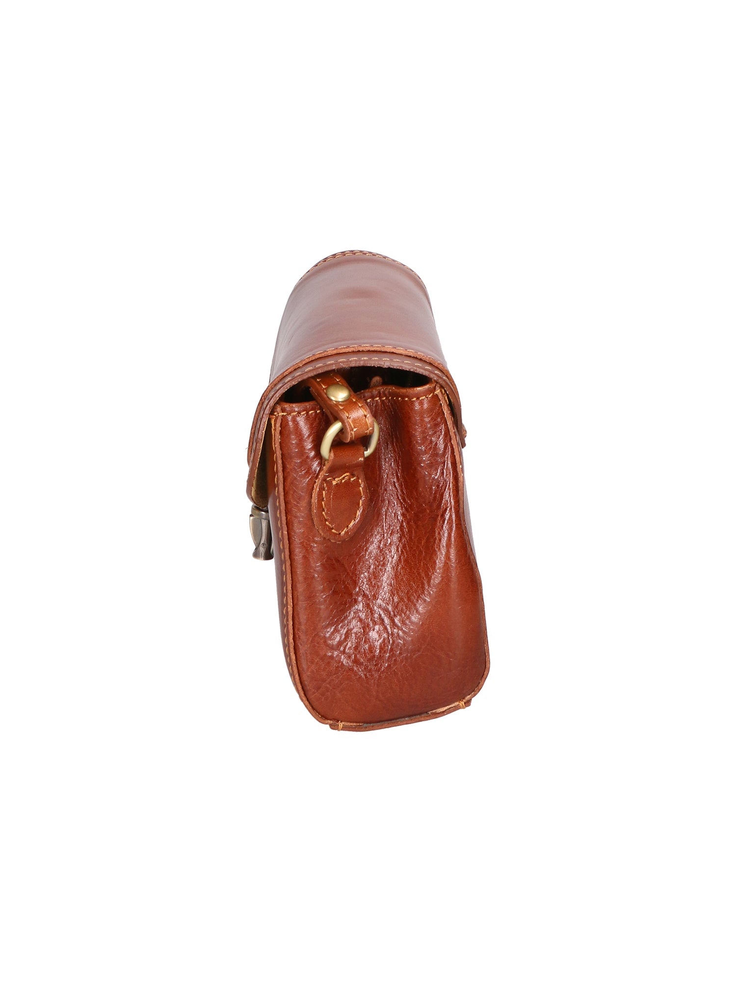 Faye Damen-Schultertasche aus echtem Leder, hergestellt in Italien, 18 x 13 x 5 cm