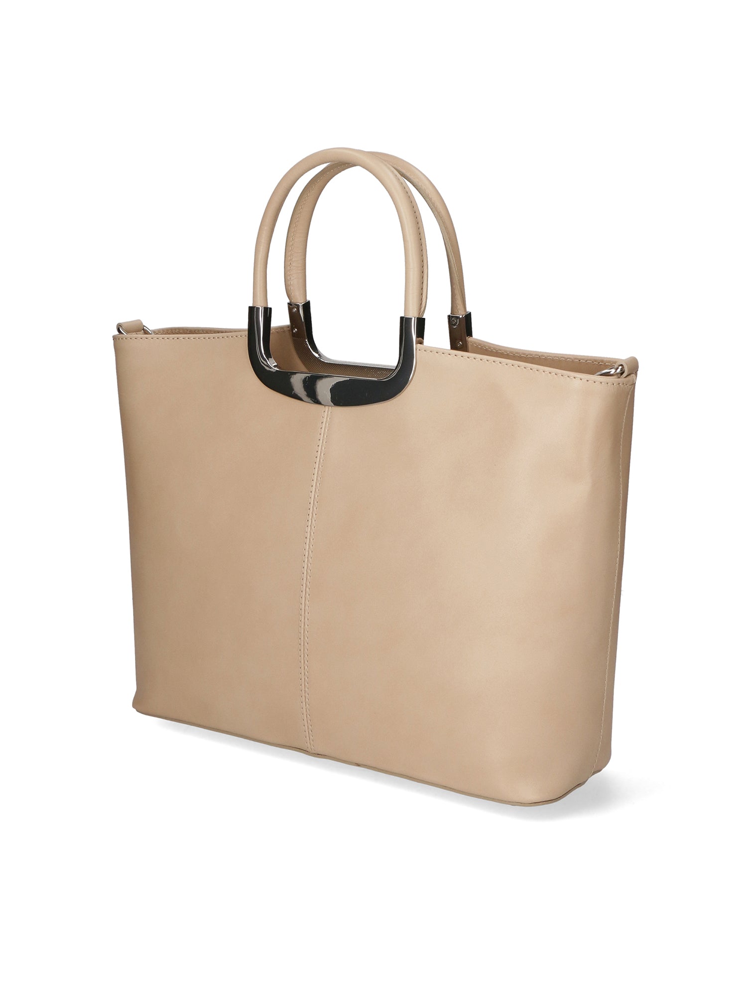 Francesca Borsa a mano da donna 100% pelle 9133-FANGO TAUPE Chiara Ferretti
