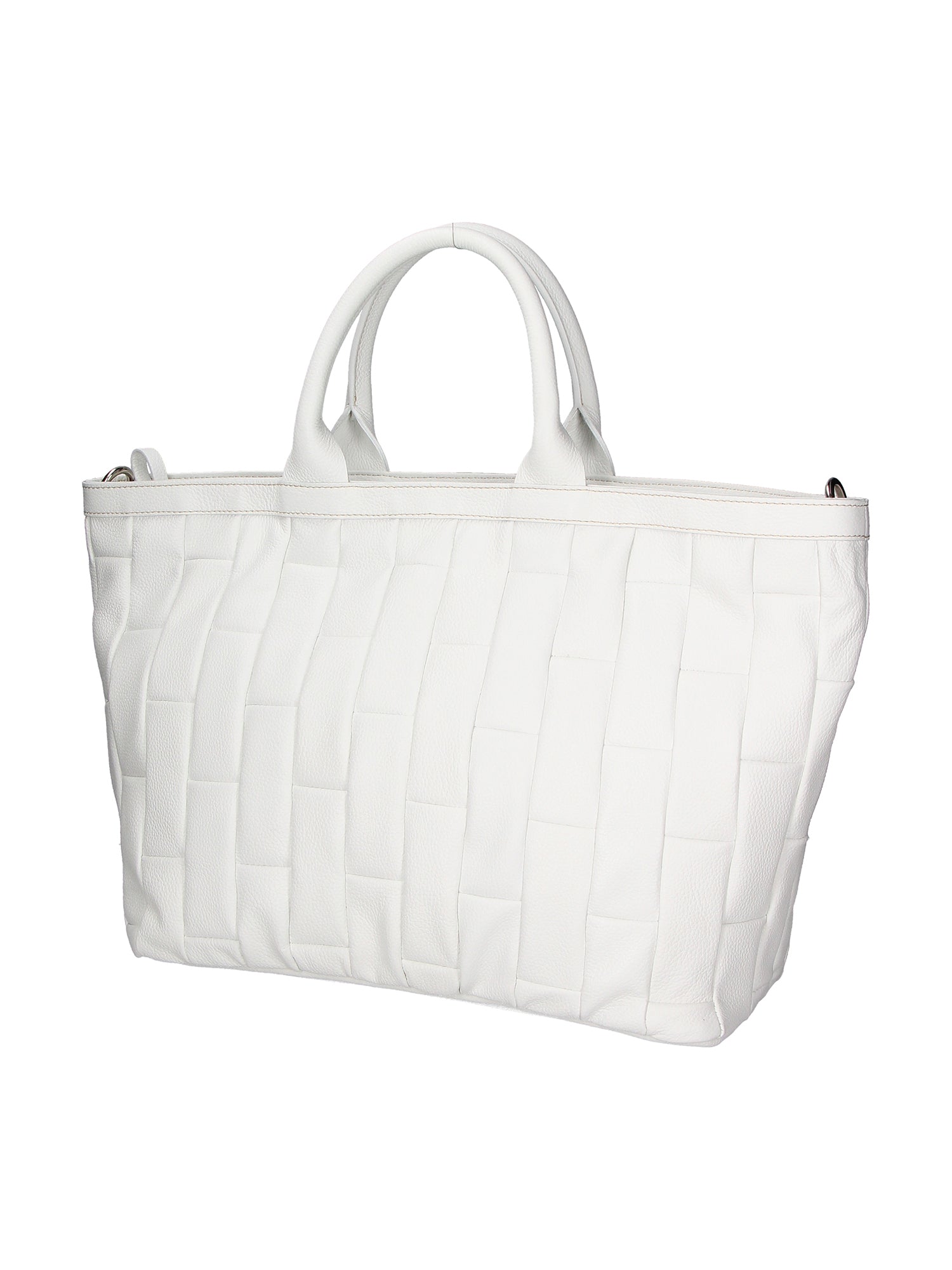 Olivia Borsa a mano da donna 100% pelle KAN 05-BIANCO Chiara Ferretti