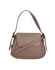 Valda Borsa a mano da donna Vera pelle 06523-L134 TAUPE SCURO Chiara Ferretti