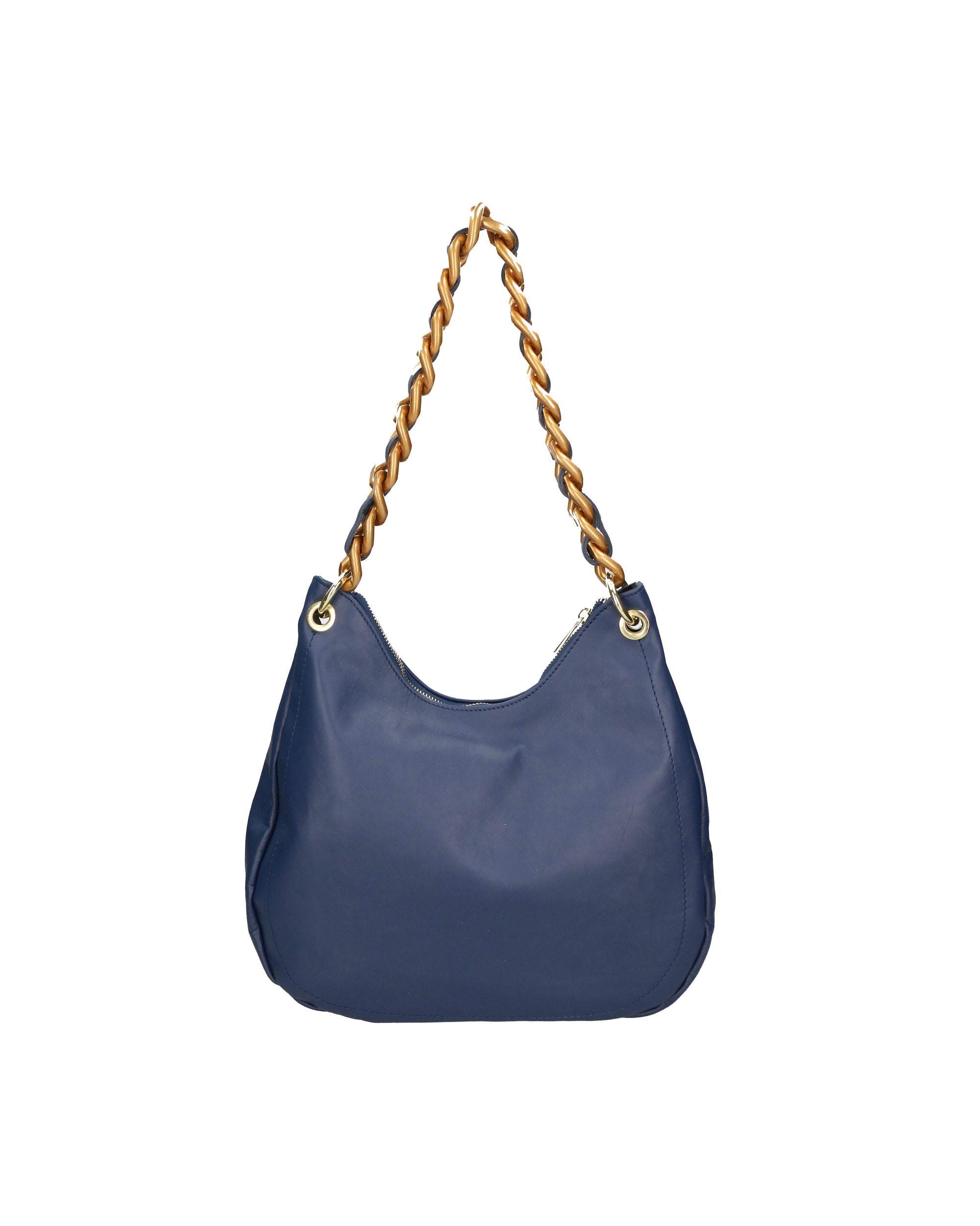 Artemisia Borsa a spalla da donna Vera pelle 05462-S24 BLU JEANS+L033 BLU Chiara Ferretti