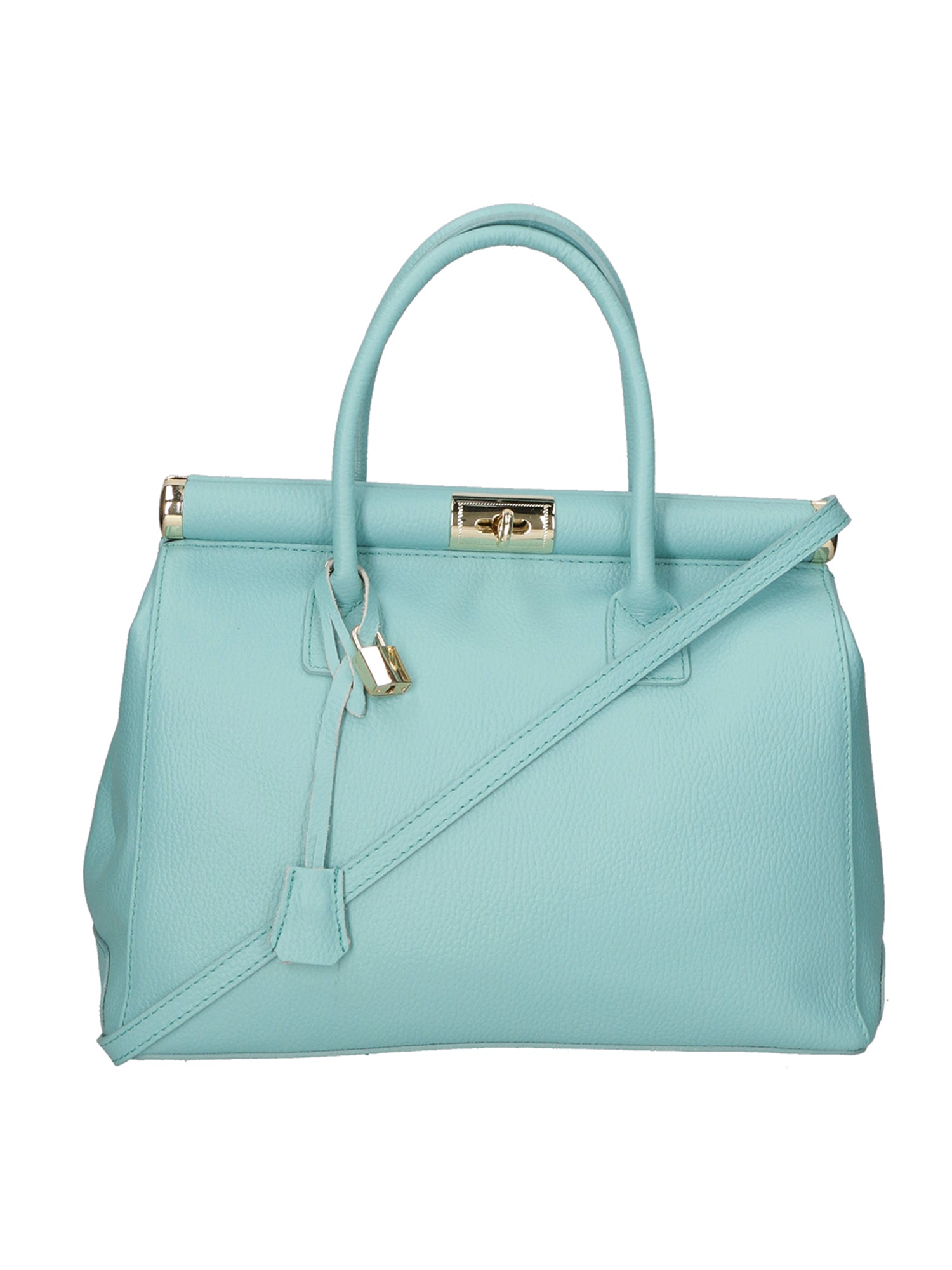 Eleonora Women's Handbag in Genuine Leather Made in Italy 26x35x16 cm
