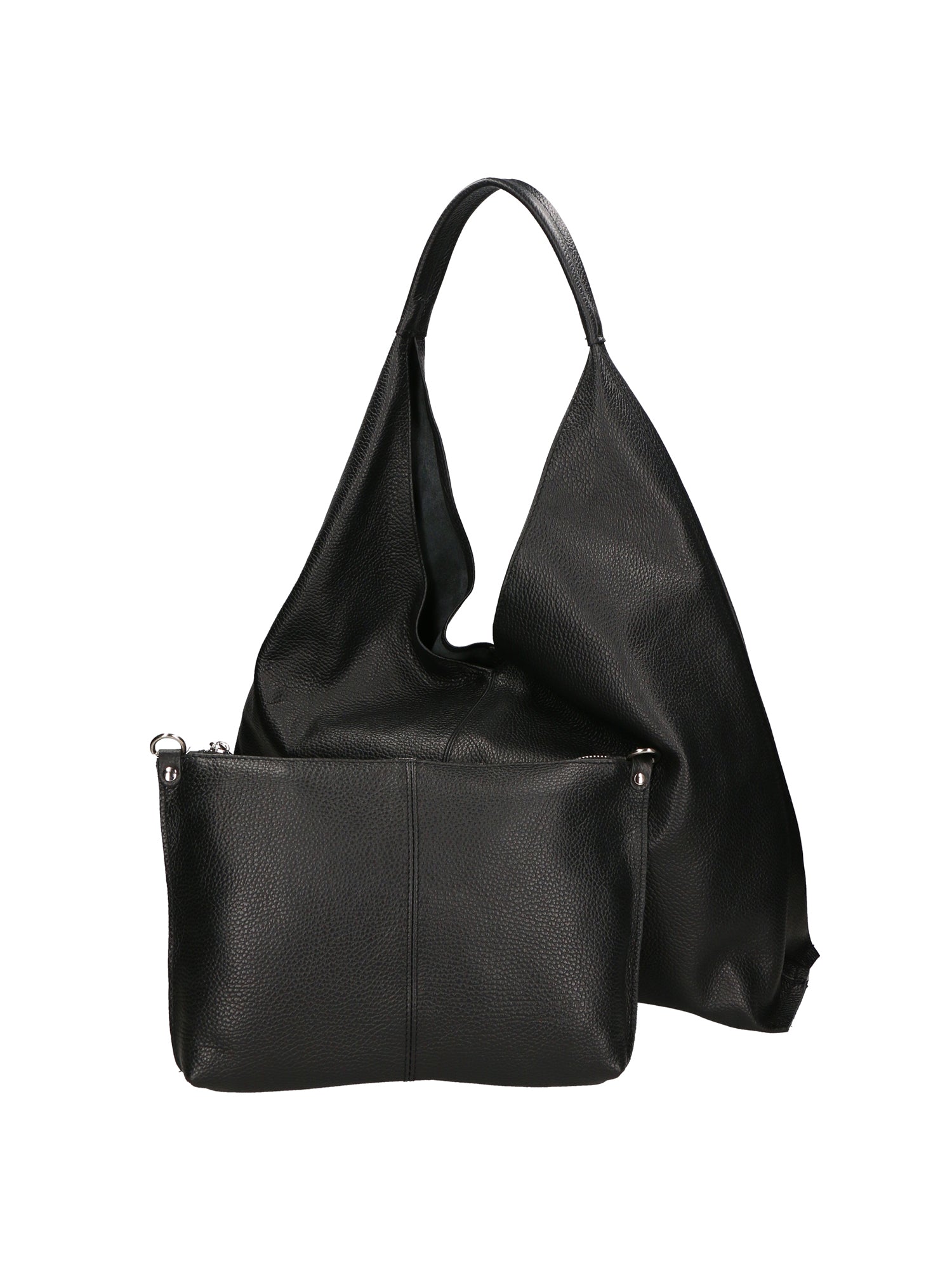 Ginger Borsa a spalla da donna Vera pelle 05788-D28 NERO Chiara Ferretti
