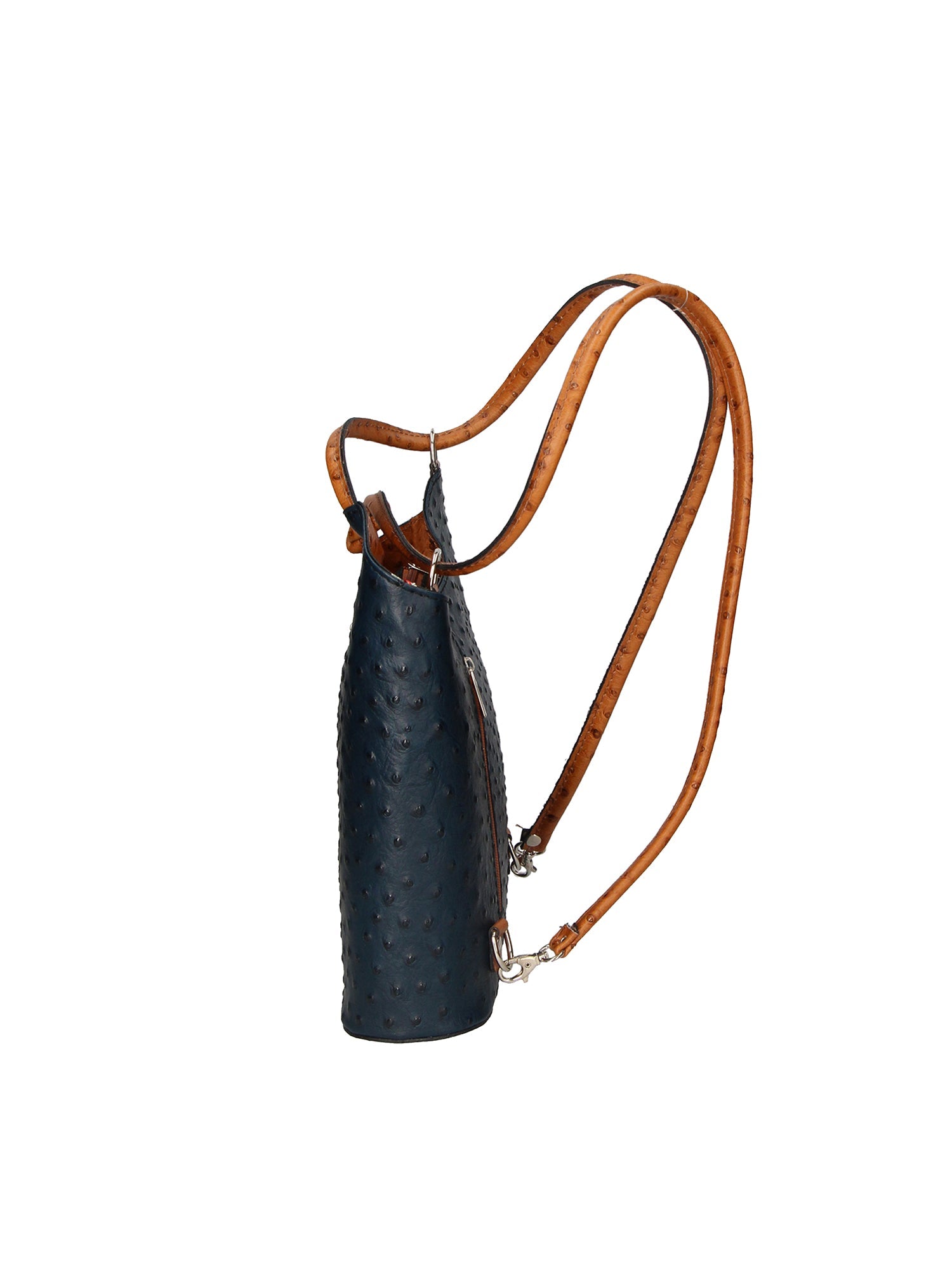 Chanel 3005-18 BLU 06 CUOIO Zaino da donna in vera pelle Chiara Ferretti