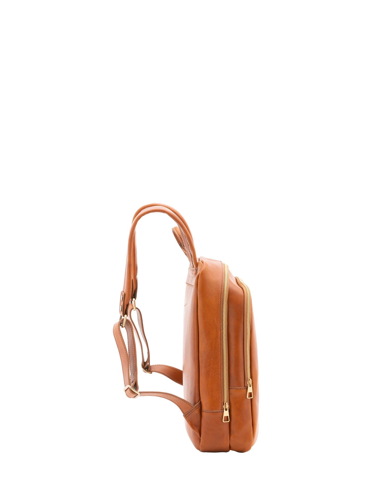 Zaino in vera pelle unisex 100% cotone 4316-MIELE Alessia Firenze