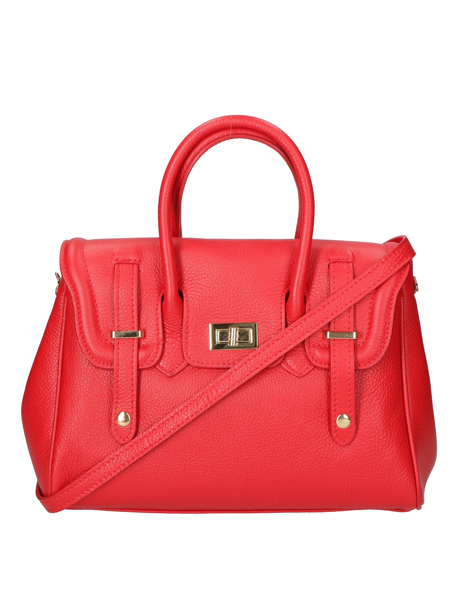 Ersilia Borsa a mano da donna Vera pelle 8092-D08 ROSSO RED Chiara Ferretti