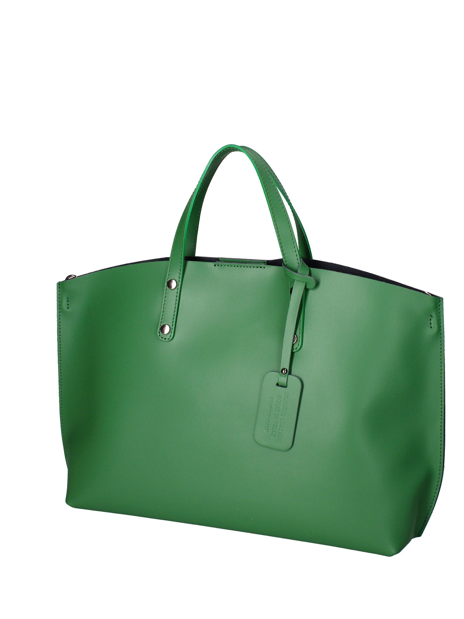 Borsa a spalla da donna In Vera pelle Made in Italy 48x31x11 cm