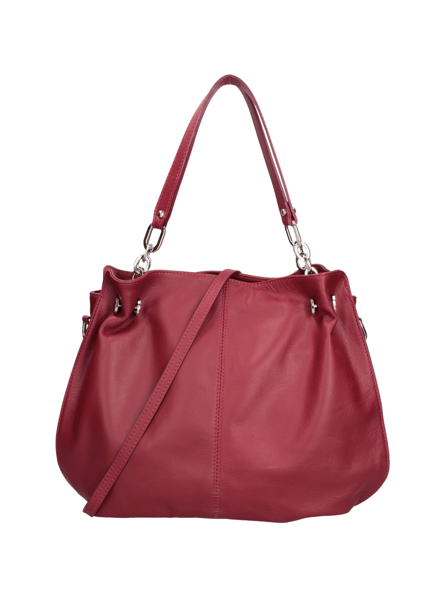 Ereba Borsa a mano da donna Made in Italy 100% pelle 3305-S10 RUBINO Chiara Ferretti
