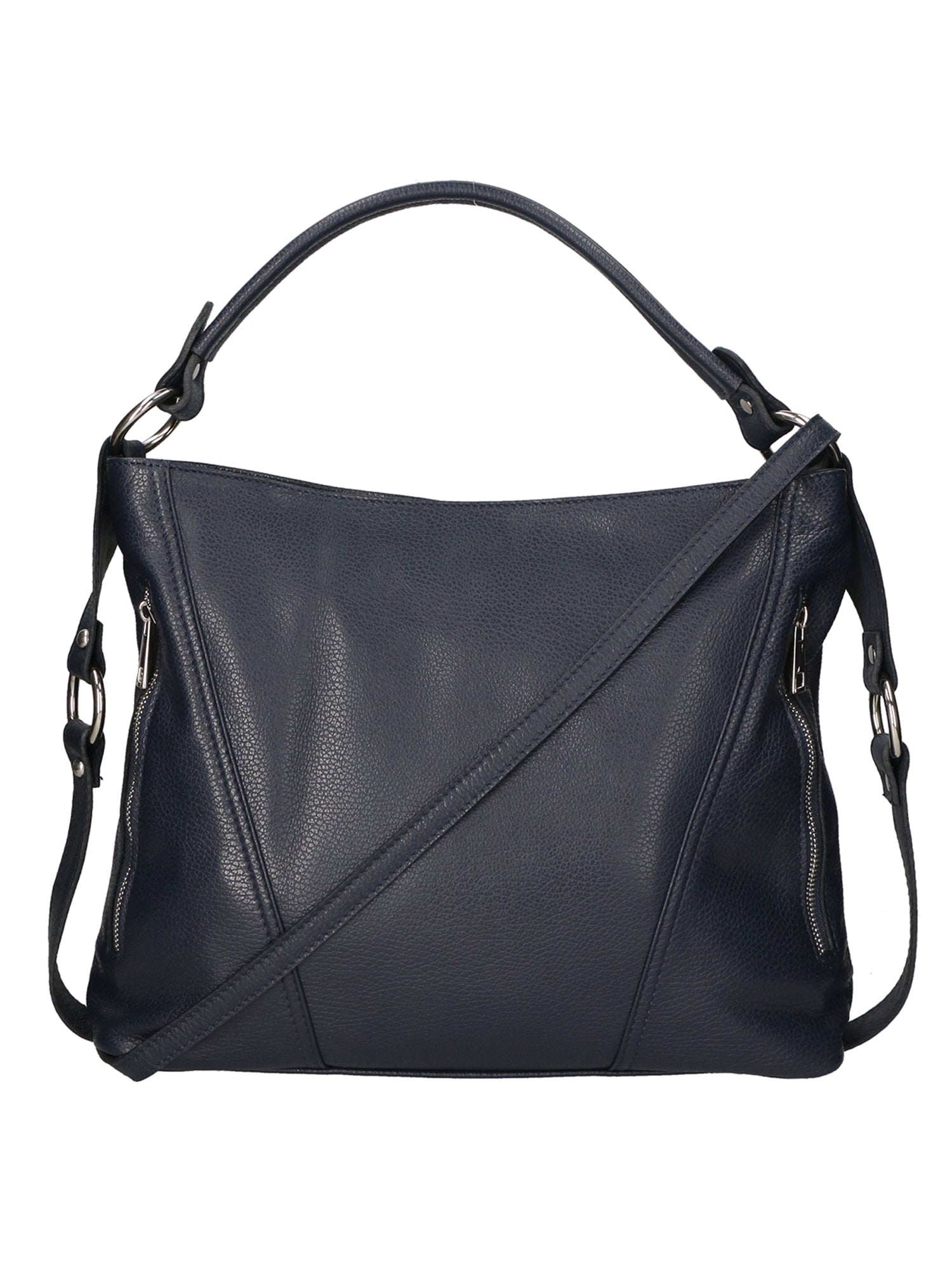 Emily Borsa a spalla da donna Vera pelle 80064-D26 BLU SCURO DARK BLUE Chiara Ferretti