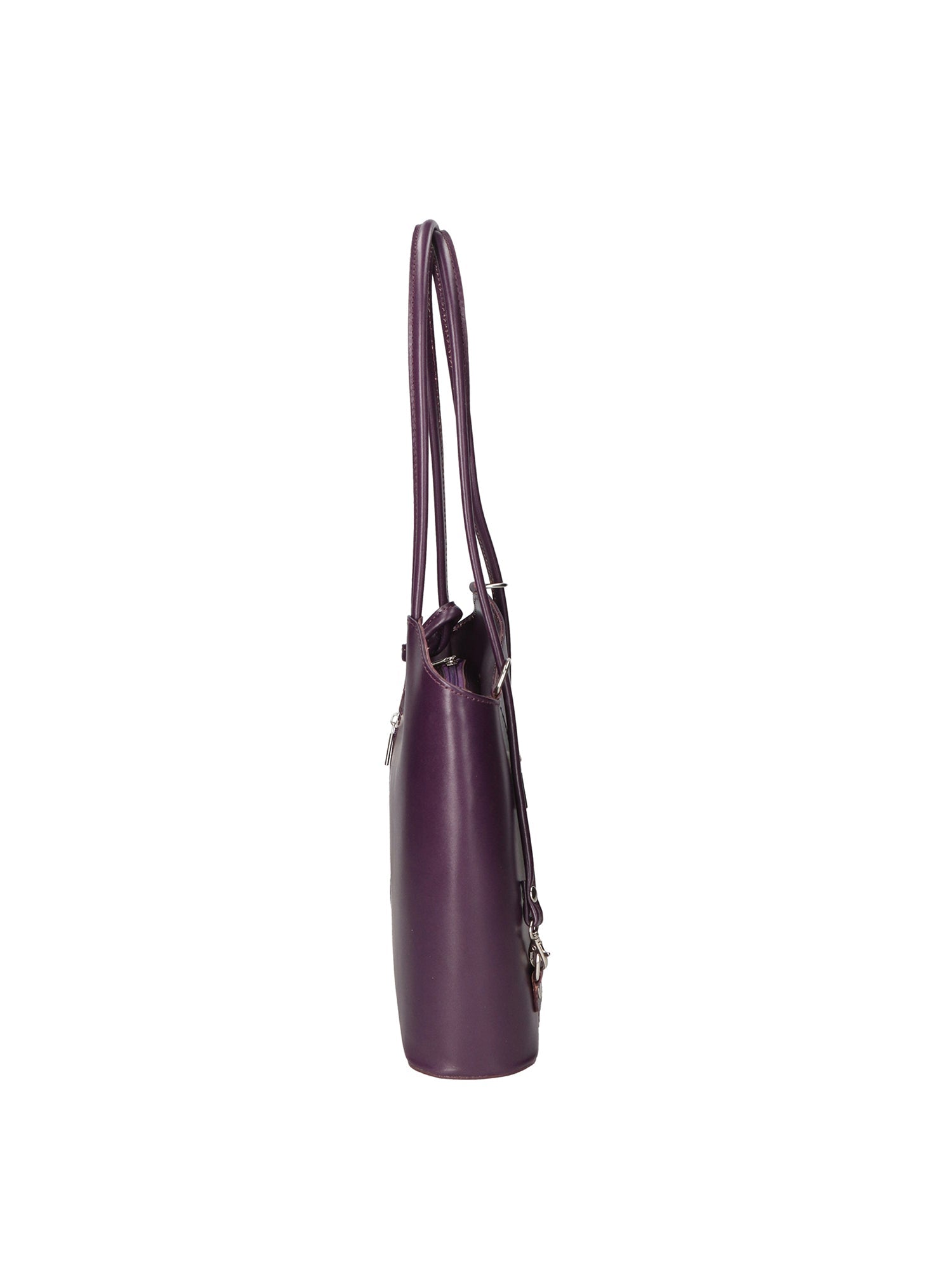 Fabiola Borsa a spalla da donna 100% pelle 9039-VIOLA PURPLE Chiara Ferretti