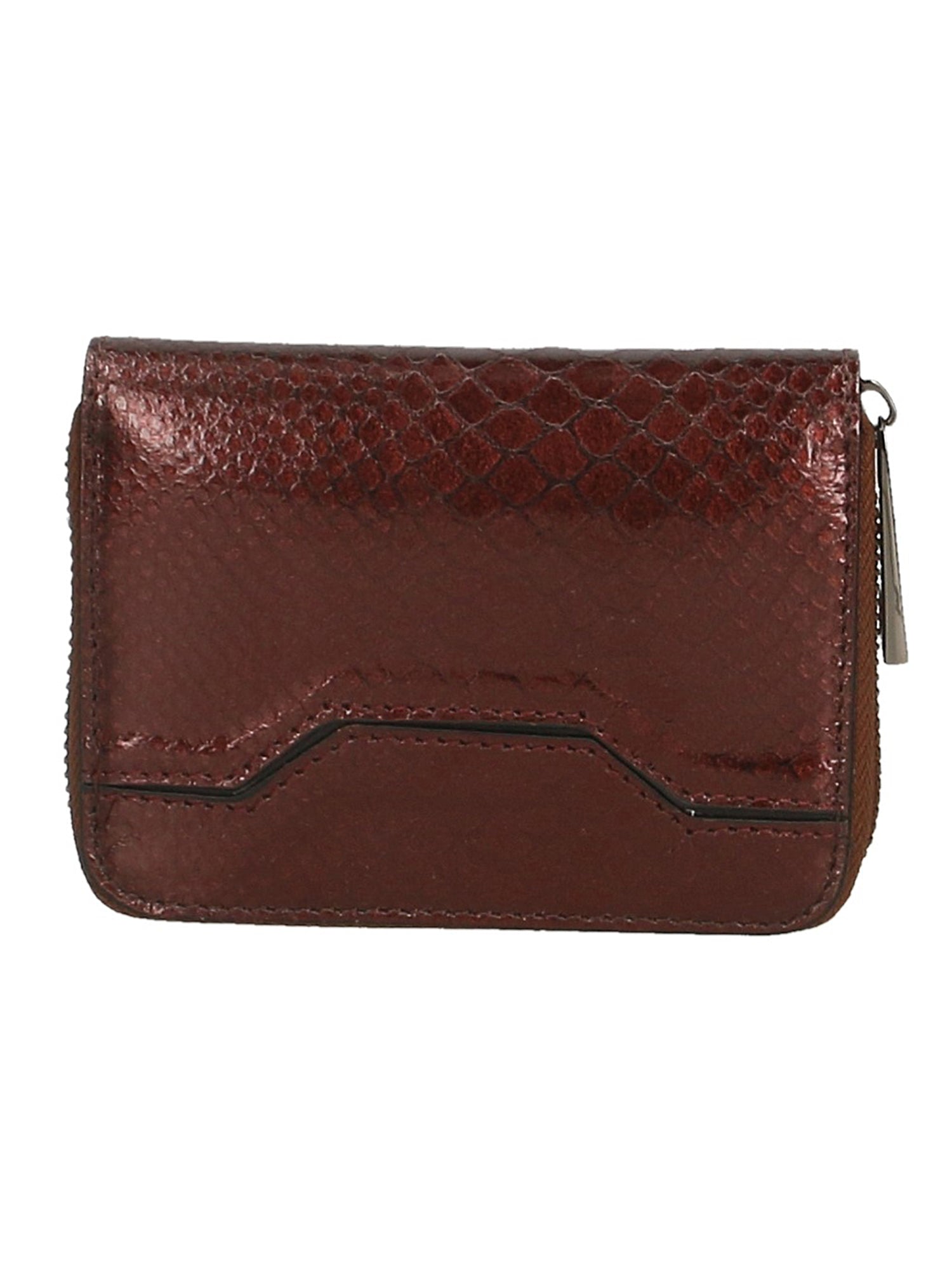 Nohemi Portafoglio donna vera pelle Zip 524072-T.MORO DARK BROWN Chiara Ferretti