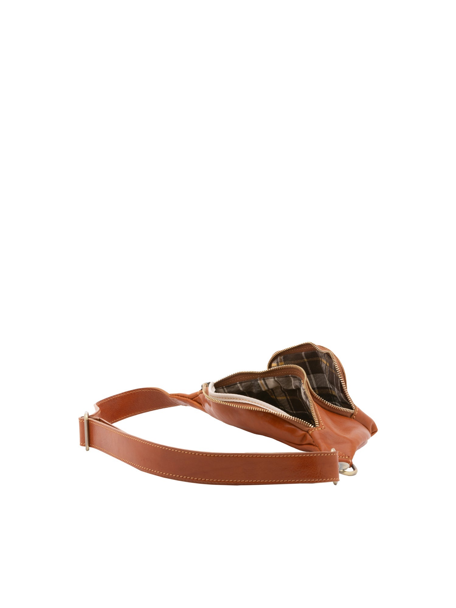 Marsupio da uomo in vera pelle 100% pelle 5502-Cognac I Fratelli