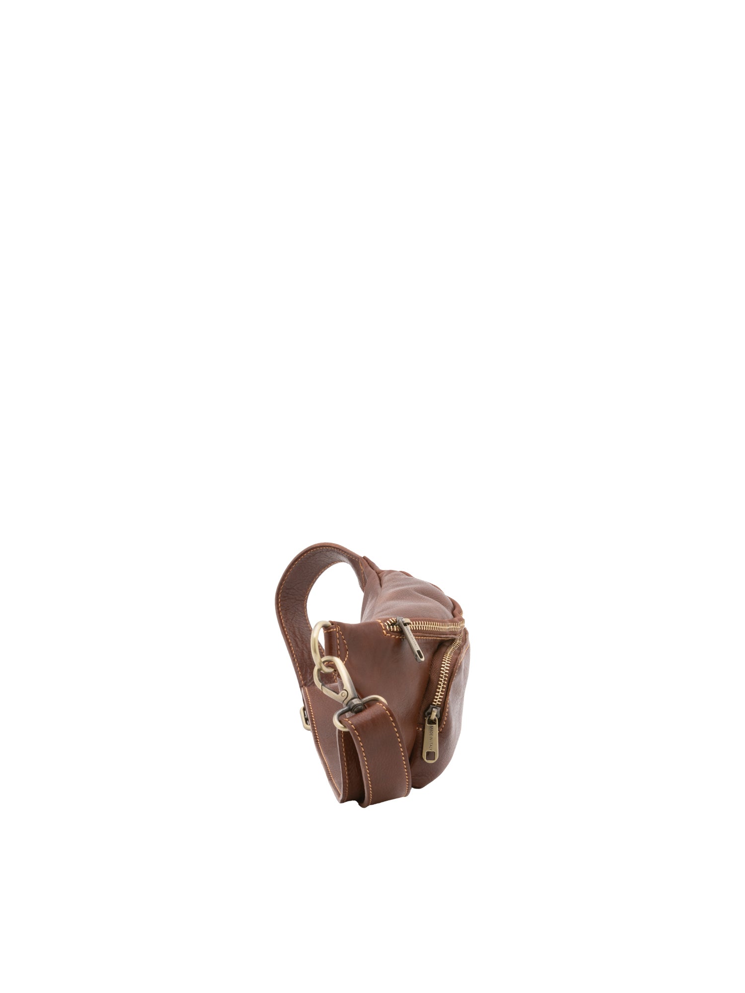 Marsupio da uomo in vera pelle 100% pelle 5502-Marrone I Fratelli