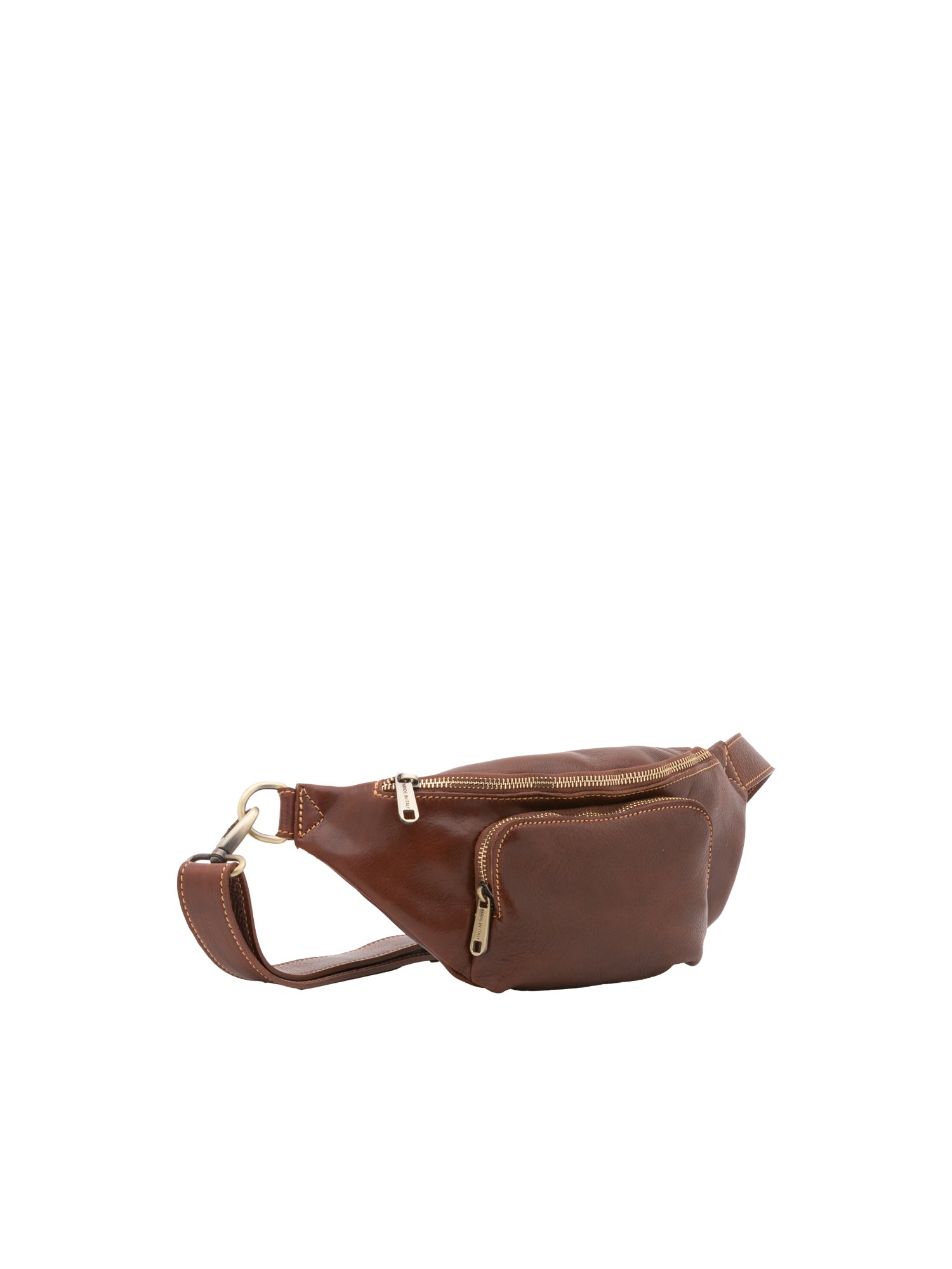 Marsupio da uomo in vera pelle 100% pelle 5502-Marrone I Fratelli