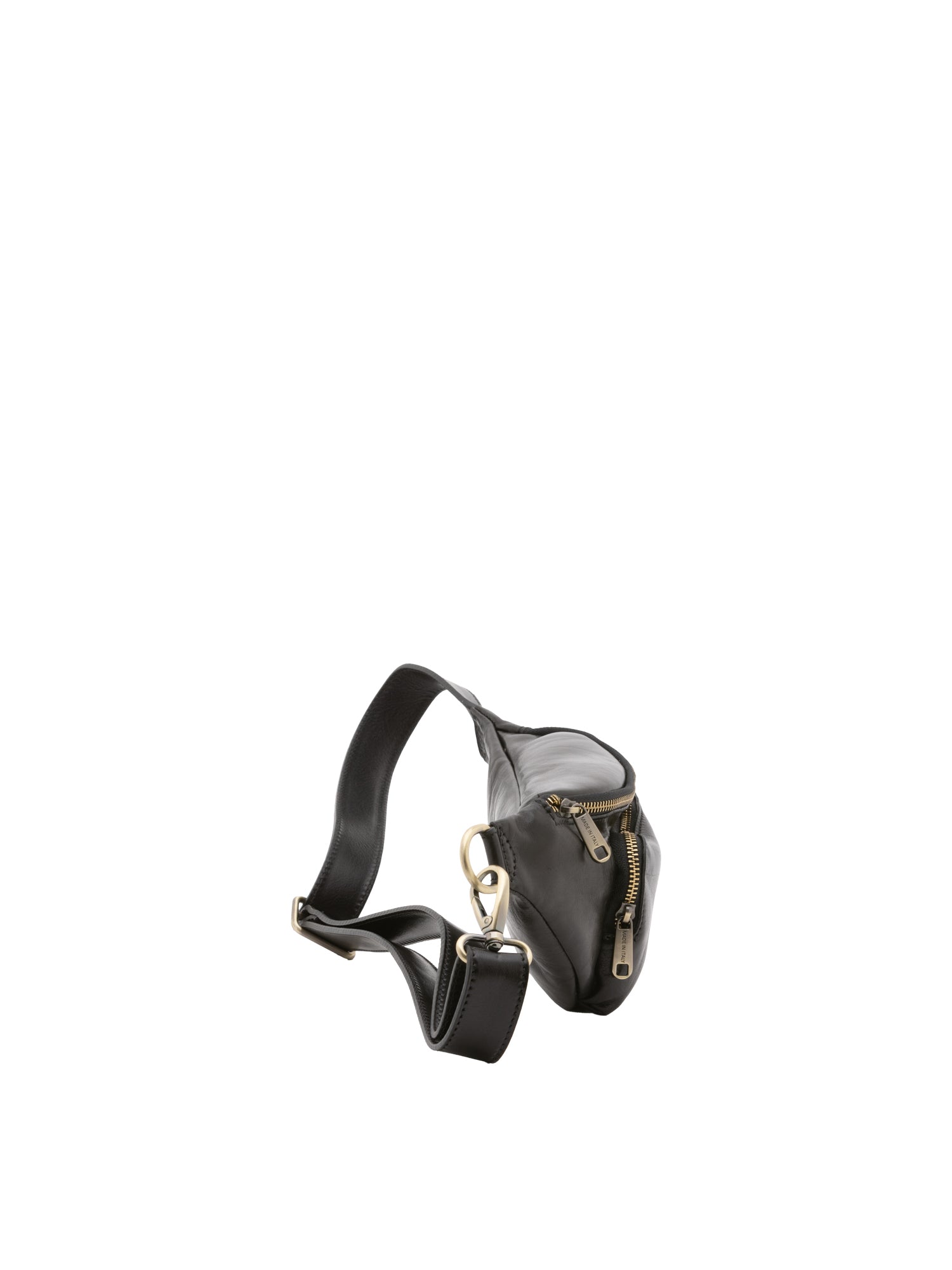 Marsupio da uomo in vera pelle 100% pelle 5502-Nero I Fratelli