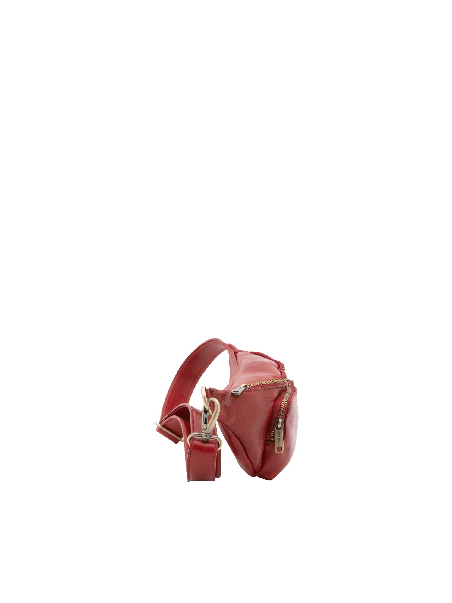 Marsupio da uomo in vera pelle 100% pelle 5502-Rosso I Fratelli