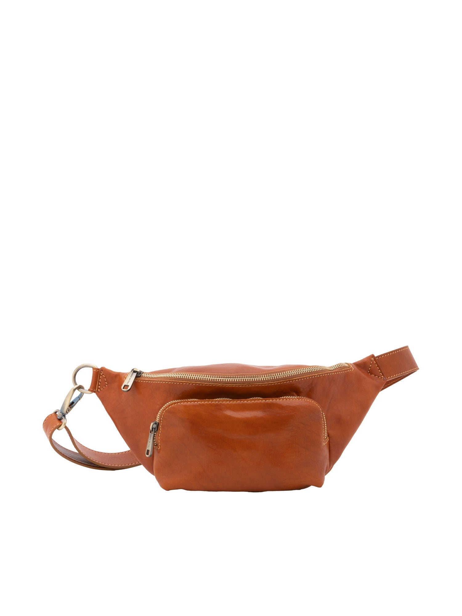 Marsupio da uomo in vera pelle 100% pelle 5503-Cognac I Fratelli