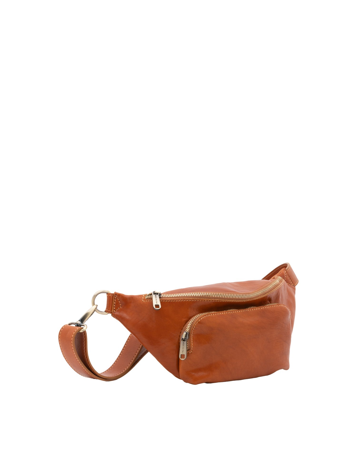 Marsupio da uomo in vera pelle 100% pelle 5503-Cognac I Fratelli