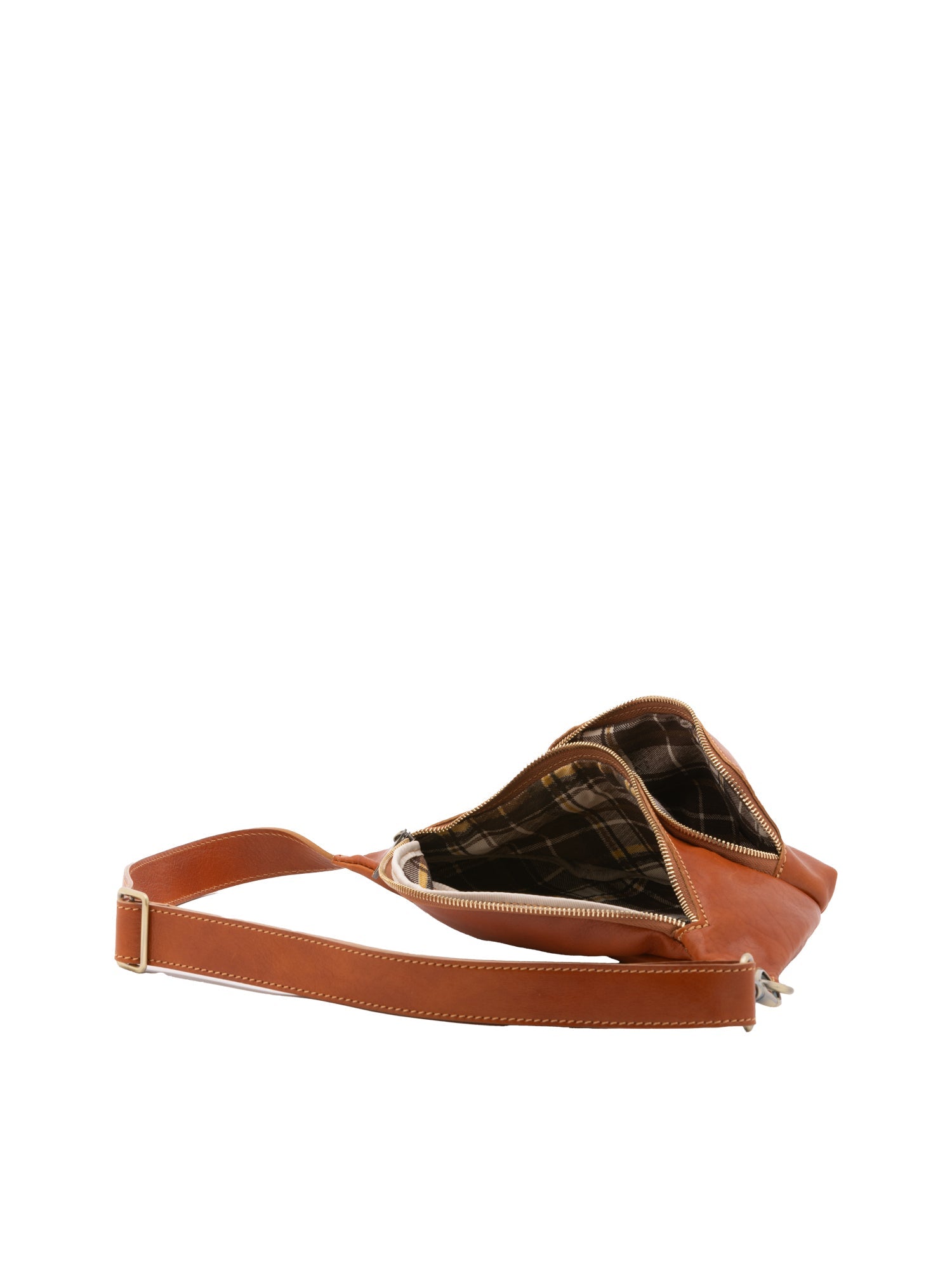 Marsupio da uomo in vera pelle 100% pelle 5503-Cognac I Fratelli