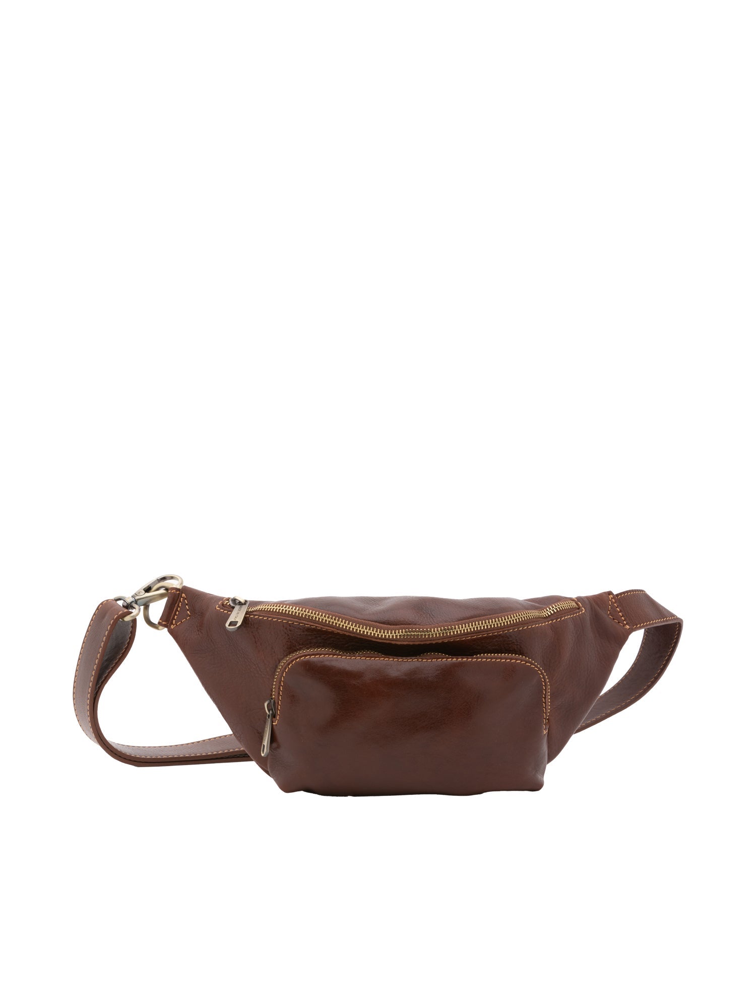 Marsupio da uomo in vera pelle 100% pelle 5503-Marrone I Fratelli