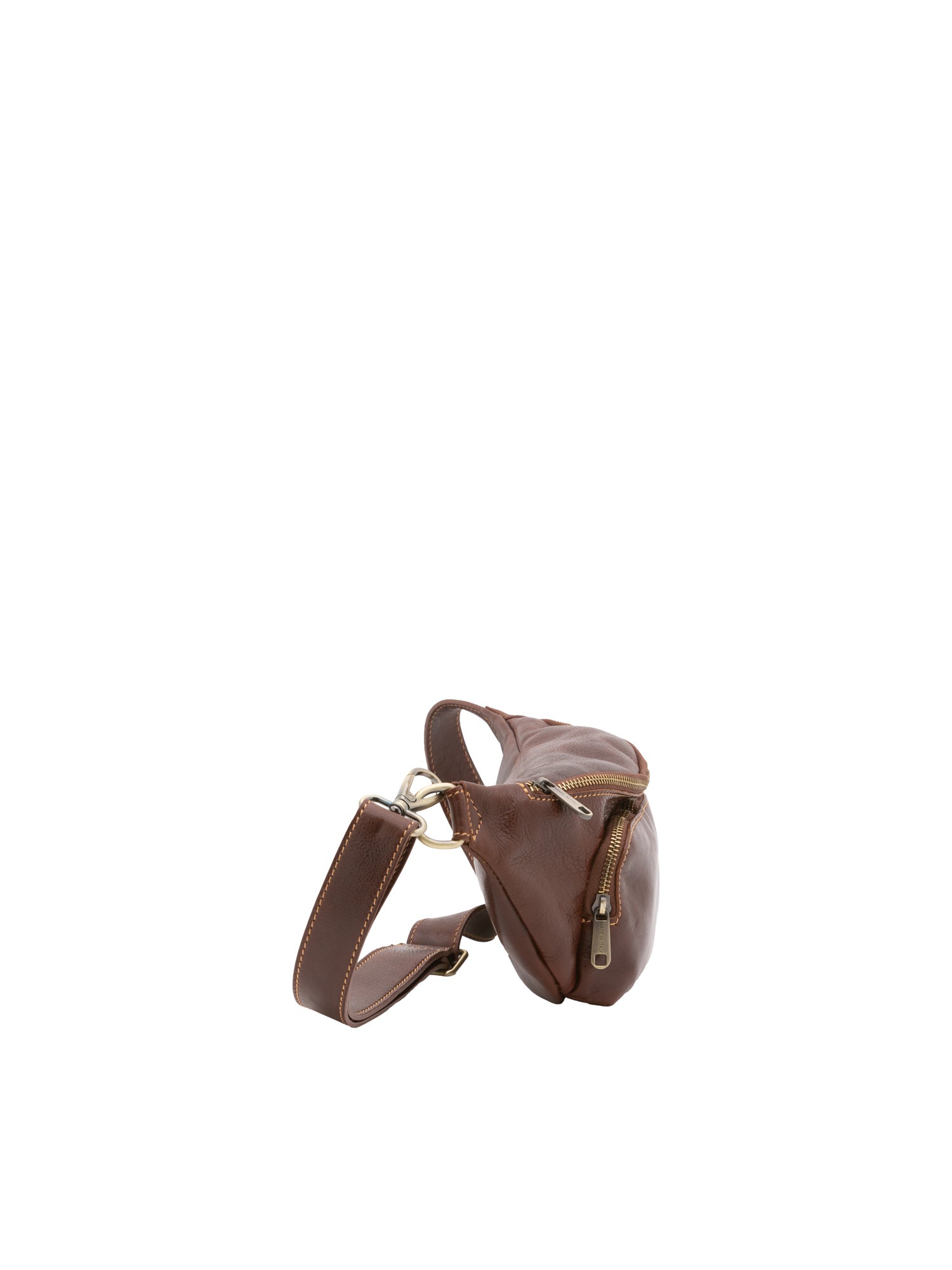 Marsupio da uomo in vera pelle 100% pelle 5503-Marrone I Fratelli