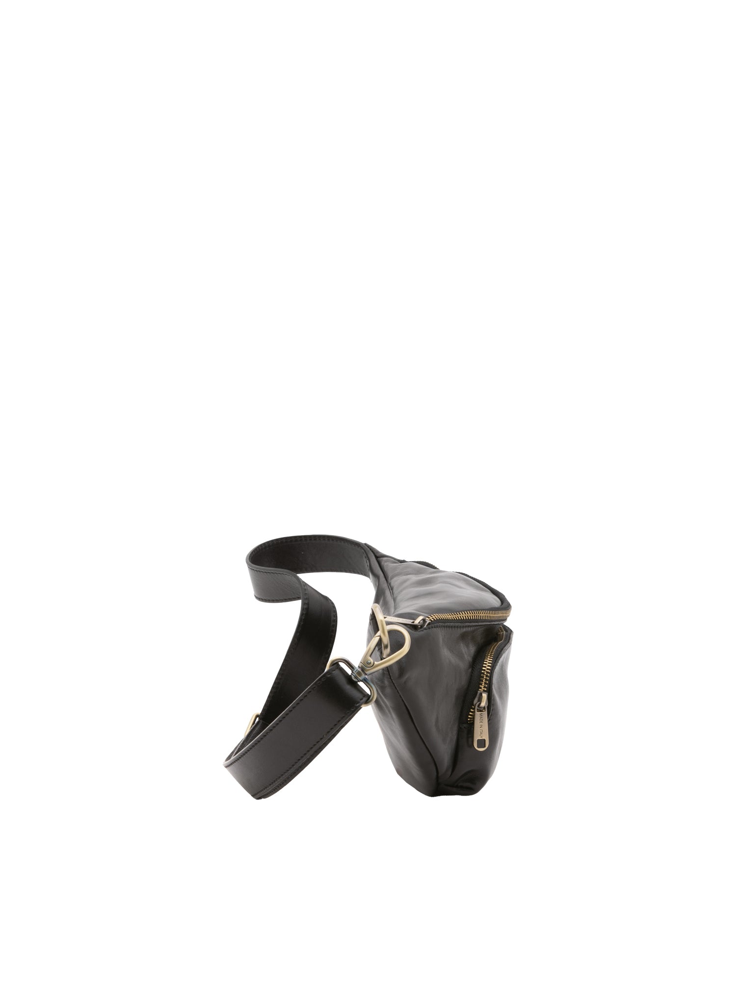 Marsupio da uomo in vera pelle 100% pelle 5503-Nero I Fratelli