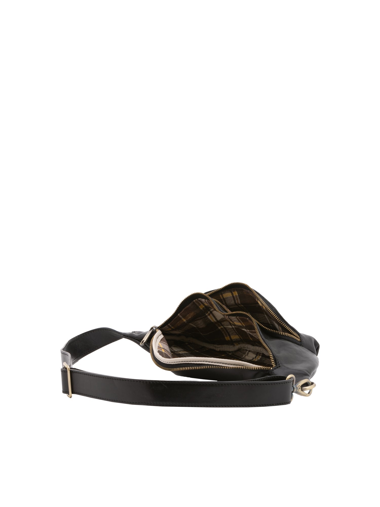Marsupio da uomo in vera pelle 100% pelle 5503-Nero I Fratelli