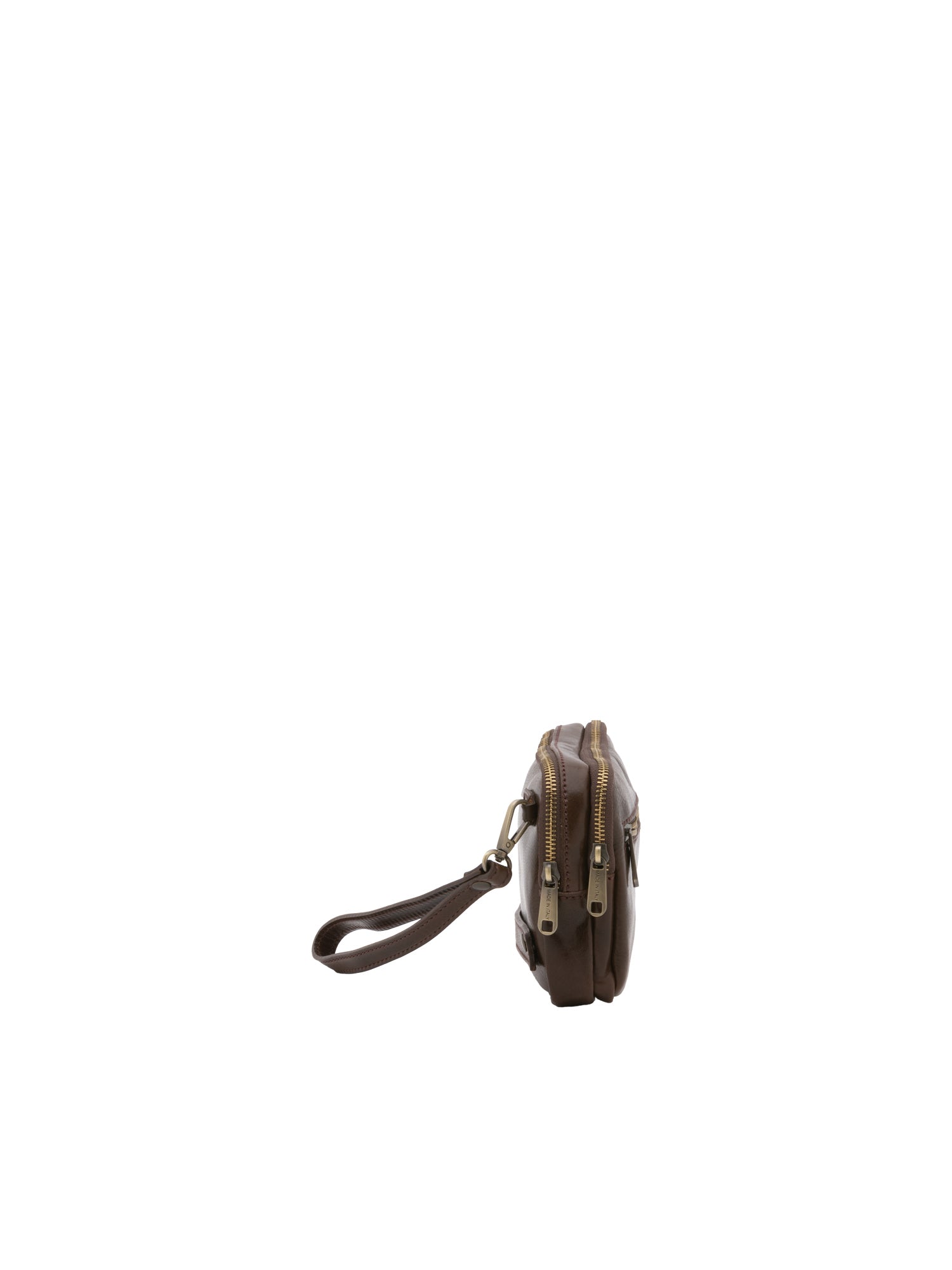 Borsa a mano da uomo in vera pelle 100% pelle 5504-Marrone I Fratelli
