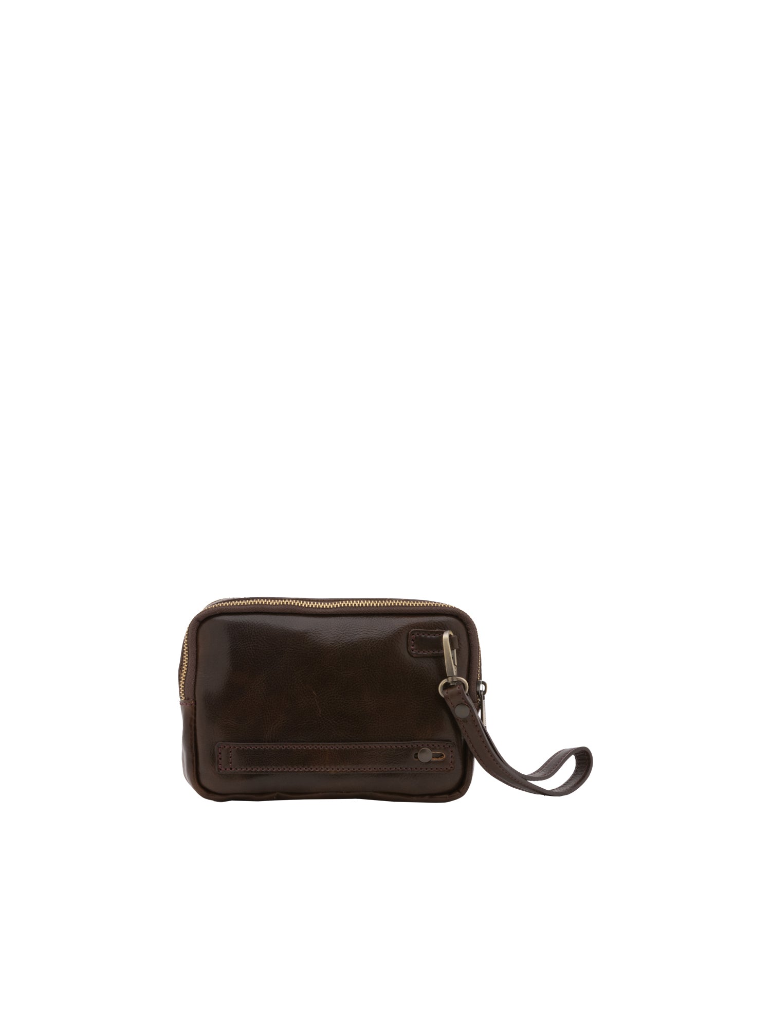 Borsa a mano da uomo in vera pelle 100% pelle 5504-Marrone I Fratelli