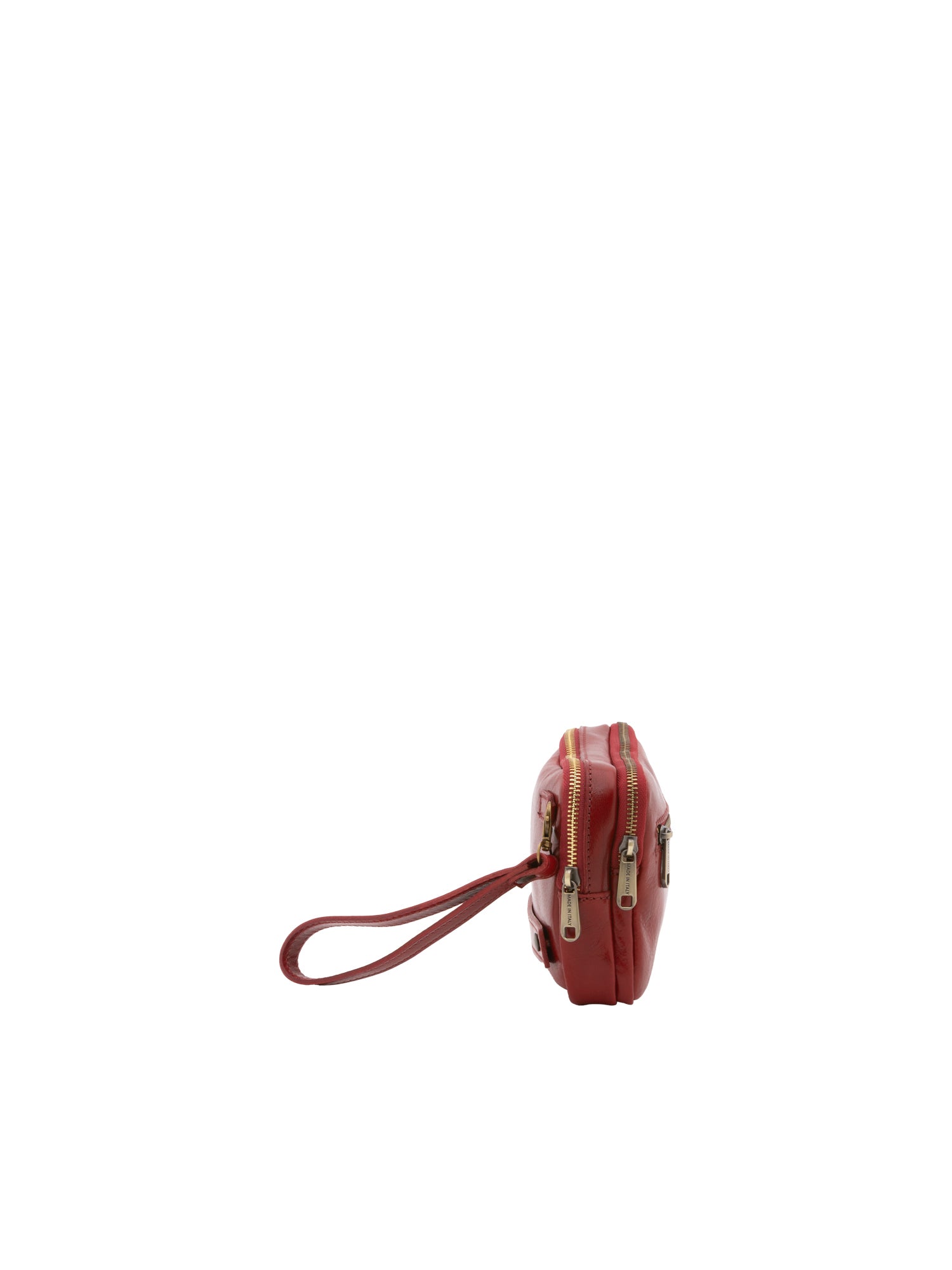 Borsa a mano da uomo in vera pelle 100% pelle 5504-Rosso I Fratelli