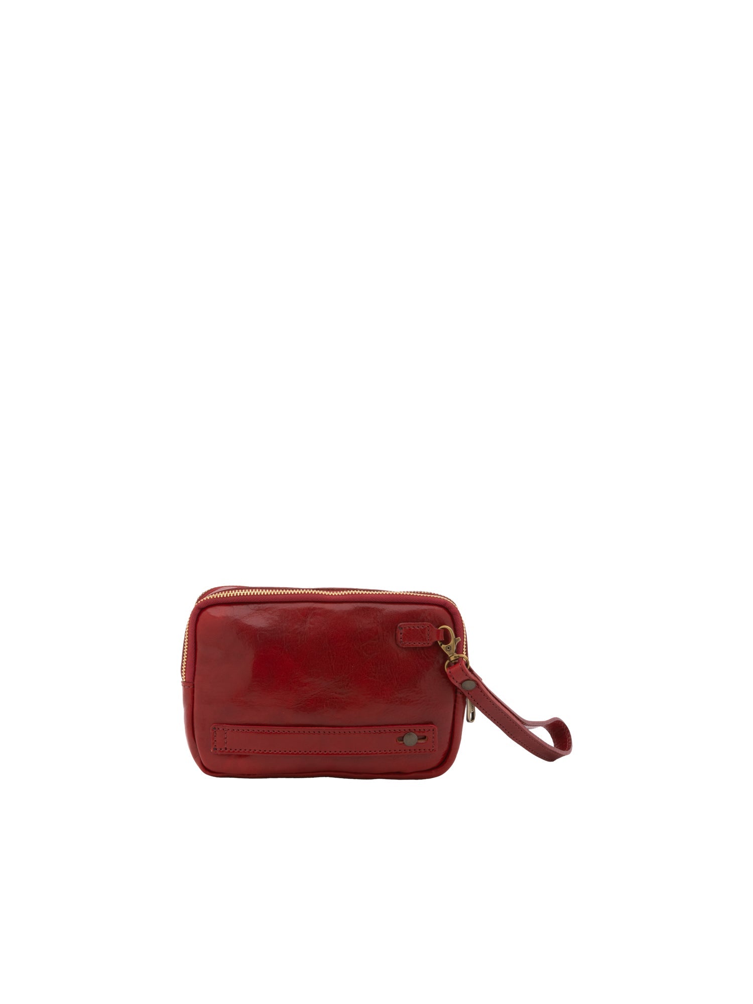Borsa a mano da uomo in vera pelle 100% pelle 5504-Rosso I Fratelli