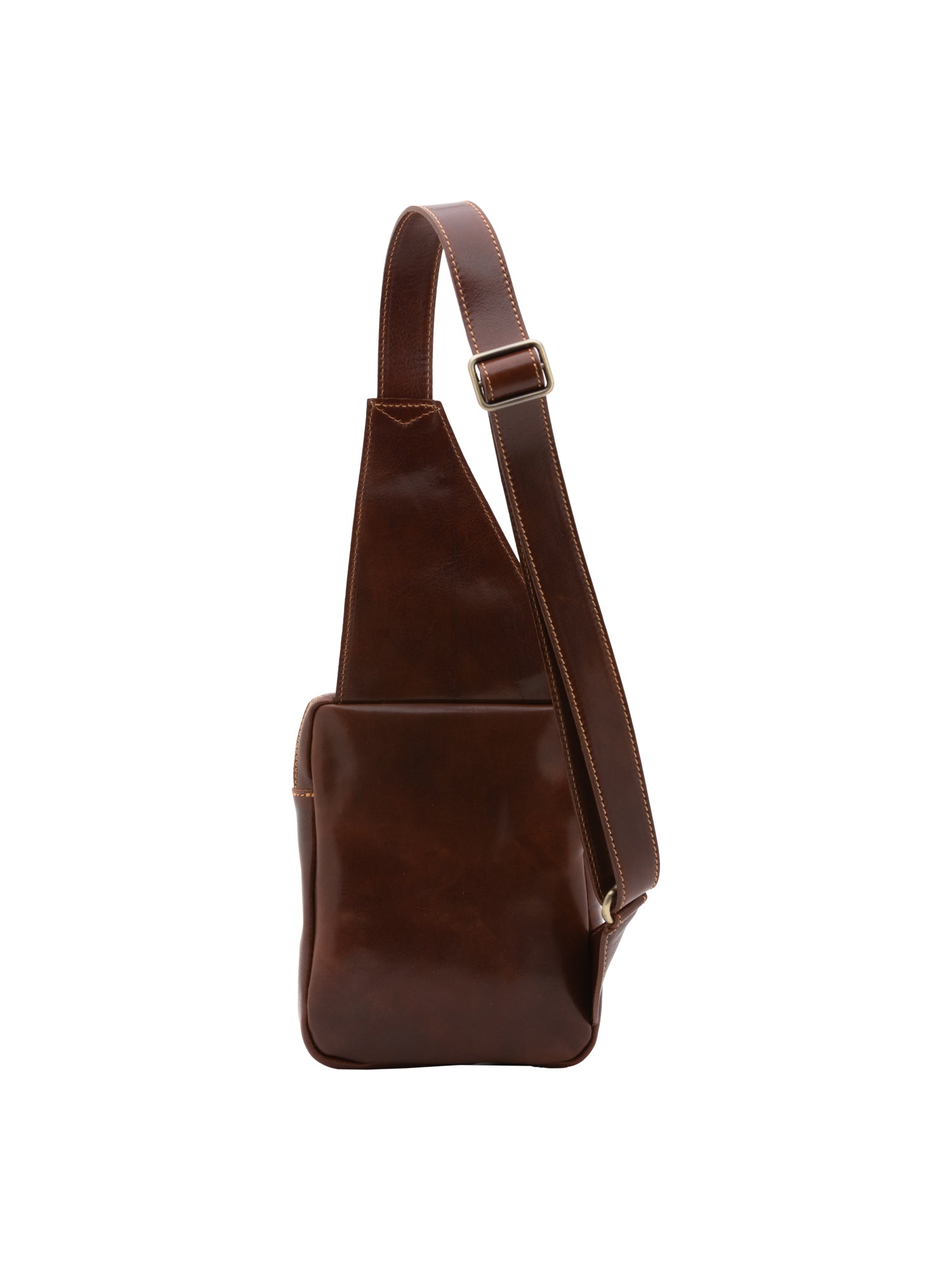 Borsa a tracolla uomo in vera pelle Made in Italy 5505-Marrone I Fratelli